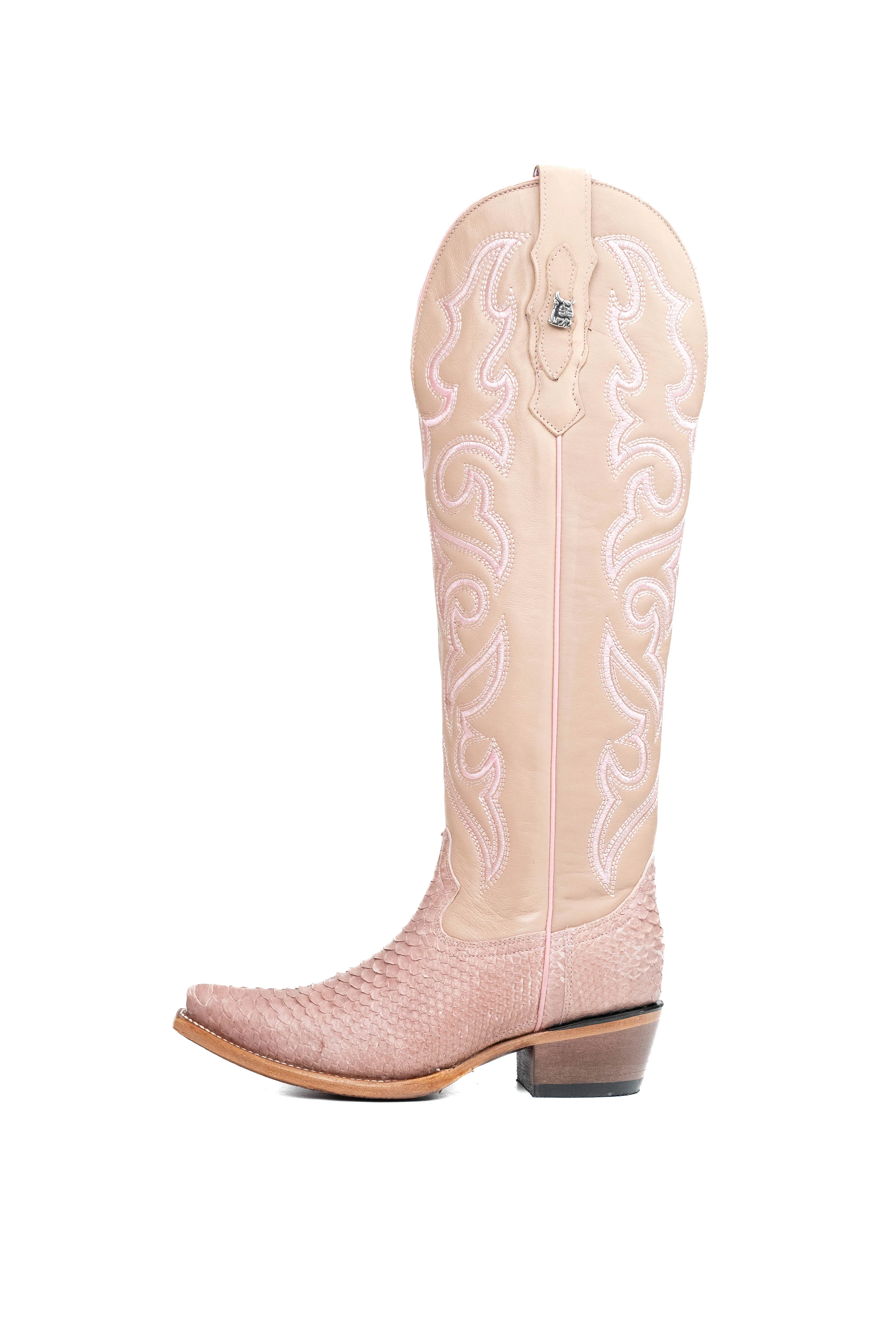 Ariana Python Tall Snip Toe Cowgirl Boot - Image 8