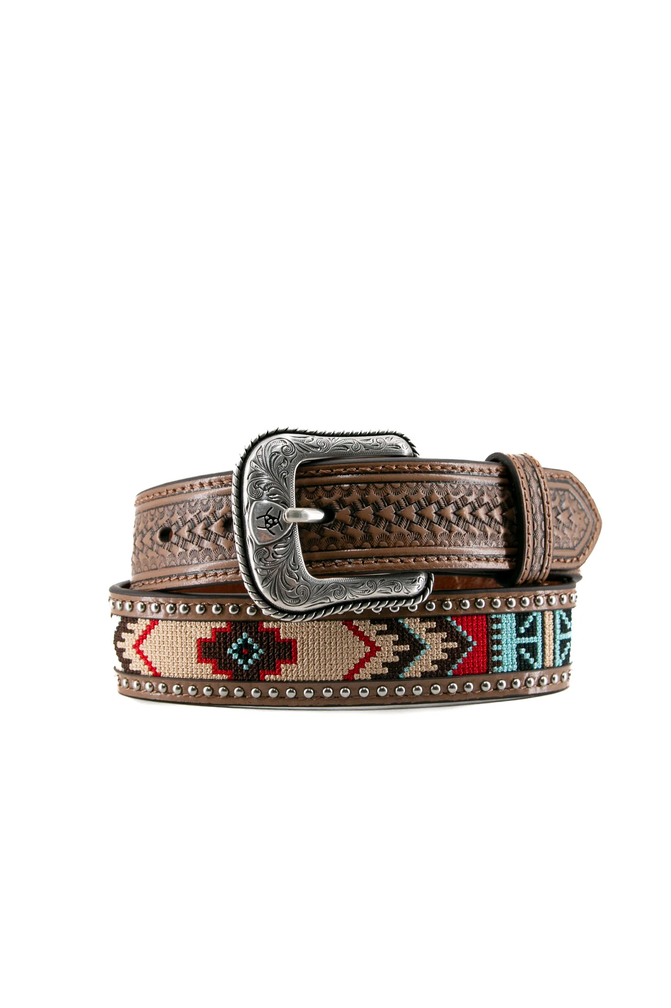 Ariat Aztec Embroidered Kids Belt - Image 3