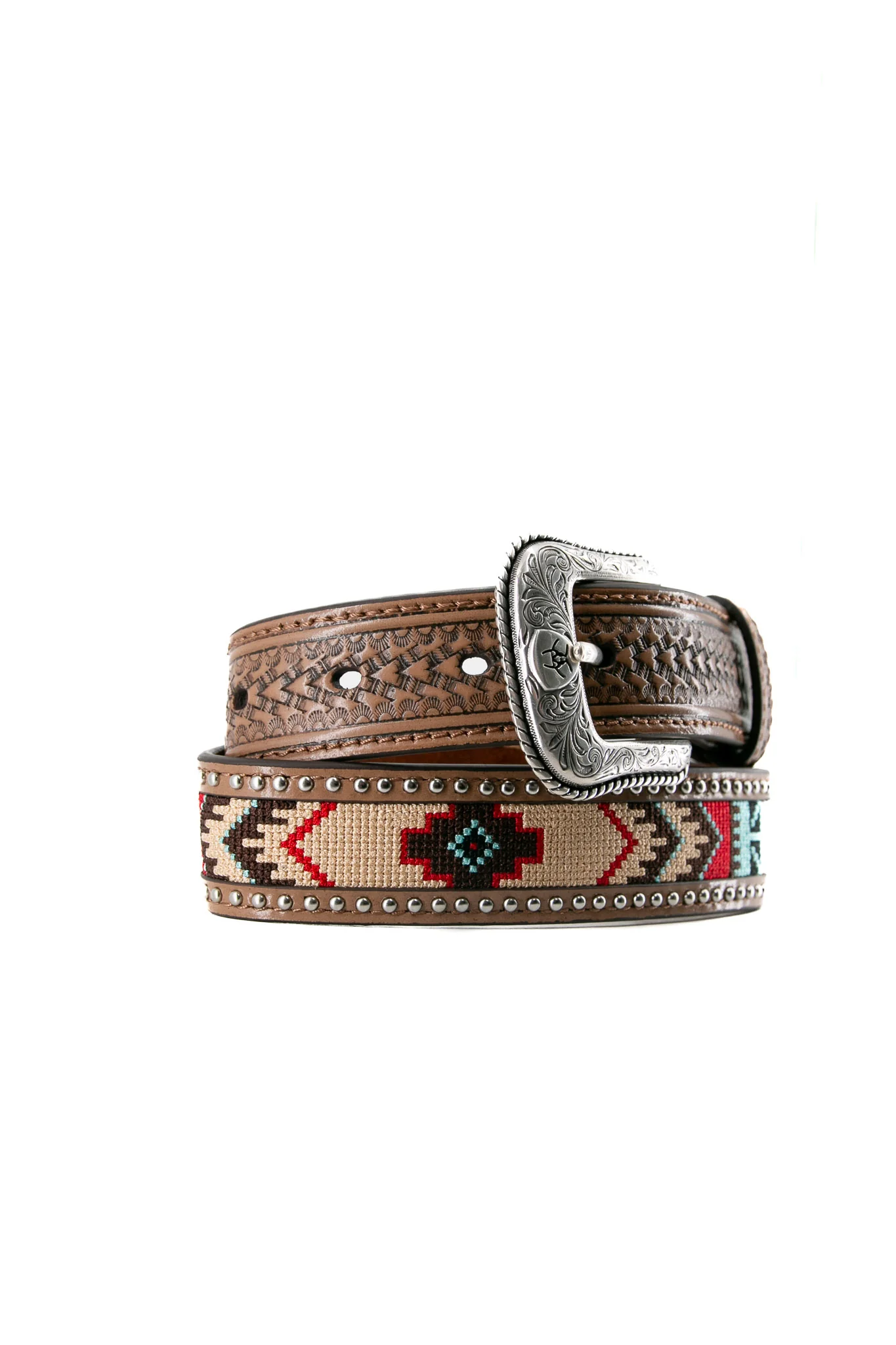 Ariat Aztec Embroidered Kids Belt - Image 4