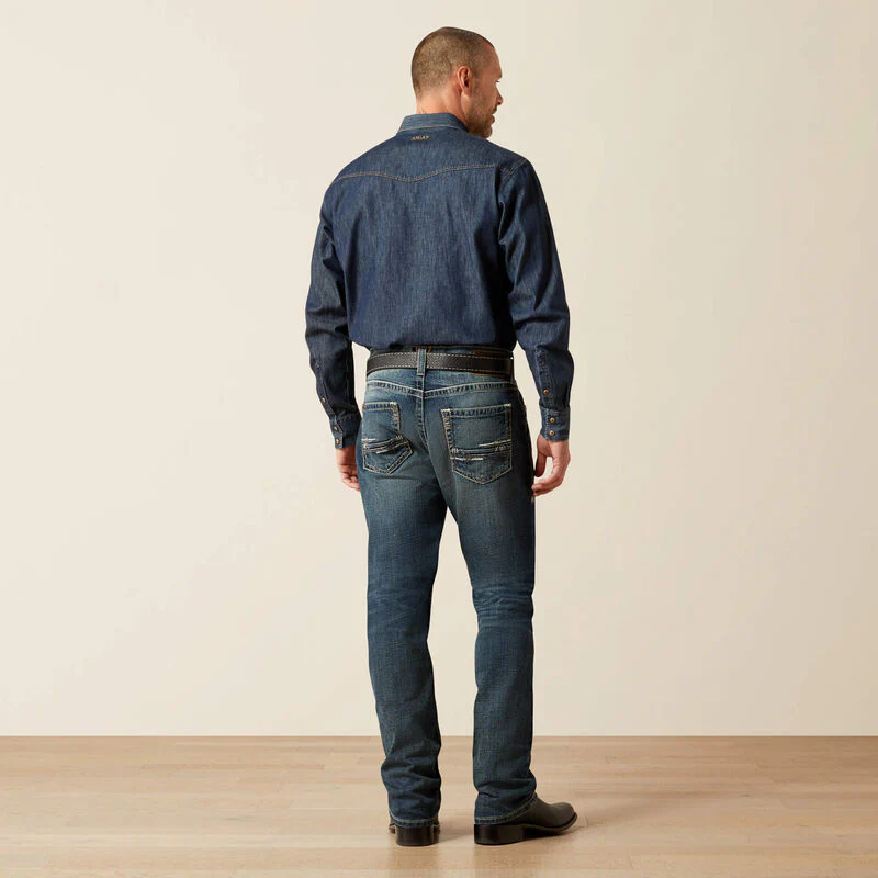 Ariat M5 Slim Stretch Adkins Stackable Straight Leg Jean - Image 5