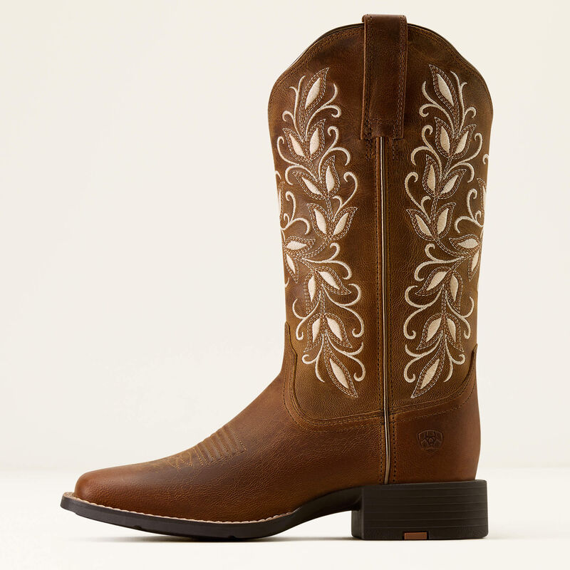 Ariat Round Up Holly Wide Square Toe Western Boot - Image 3