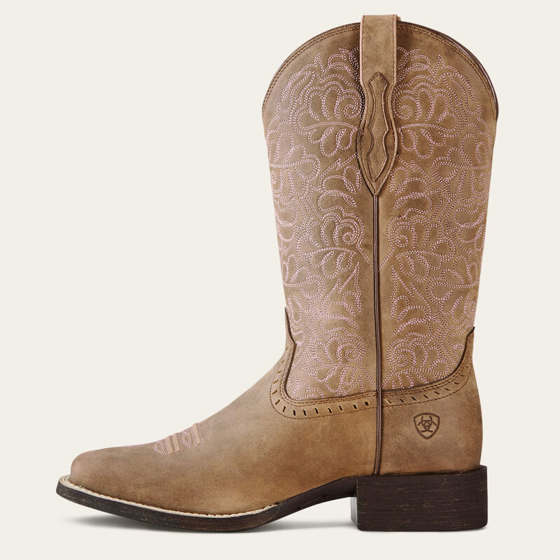 Ariat Round Up Remuda Wide Square Toe Western Boot - Image 4