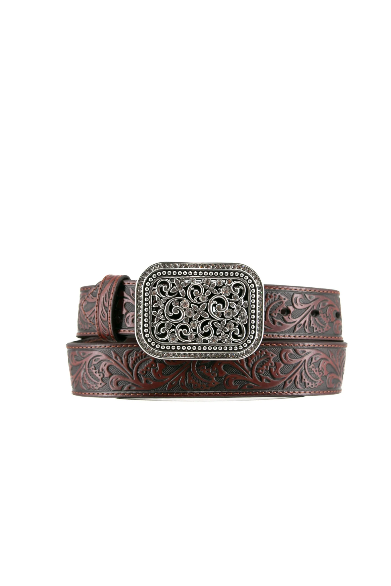 Ariat Tooled Rhinestone Cowgirl Belt - Image 13