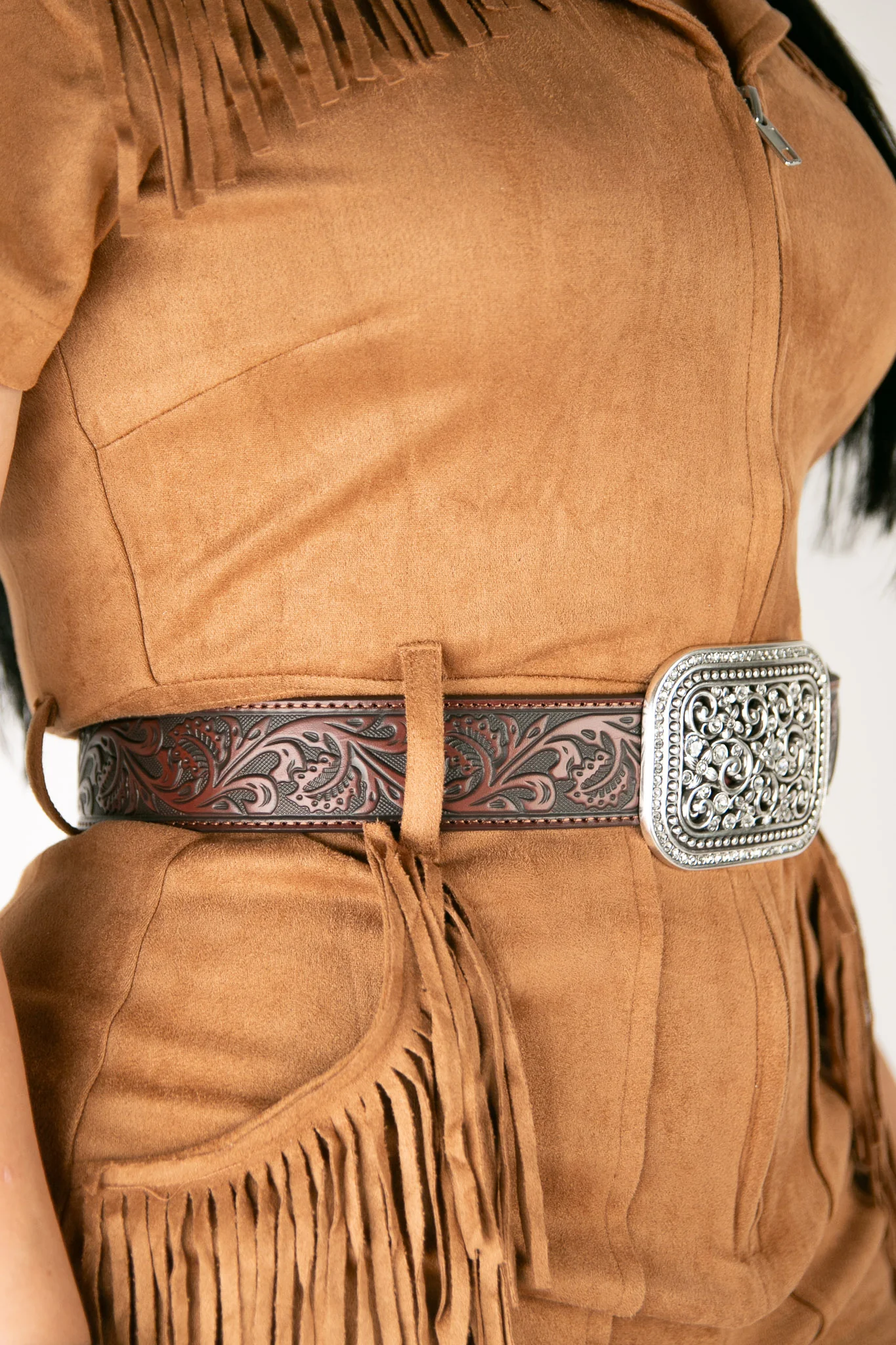Ariat Tooled Rhinestone Cowgirl Belt - Image 18