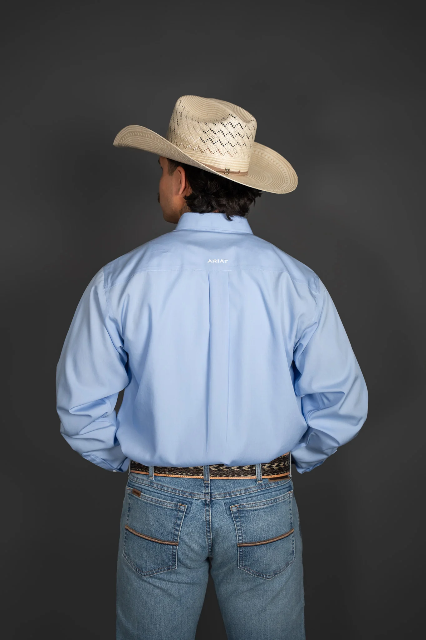 Ariat Wrinkle Free Solid Classic Fit Shirt - Image 4