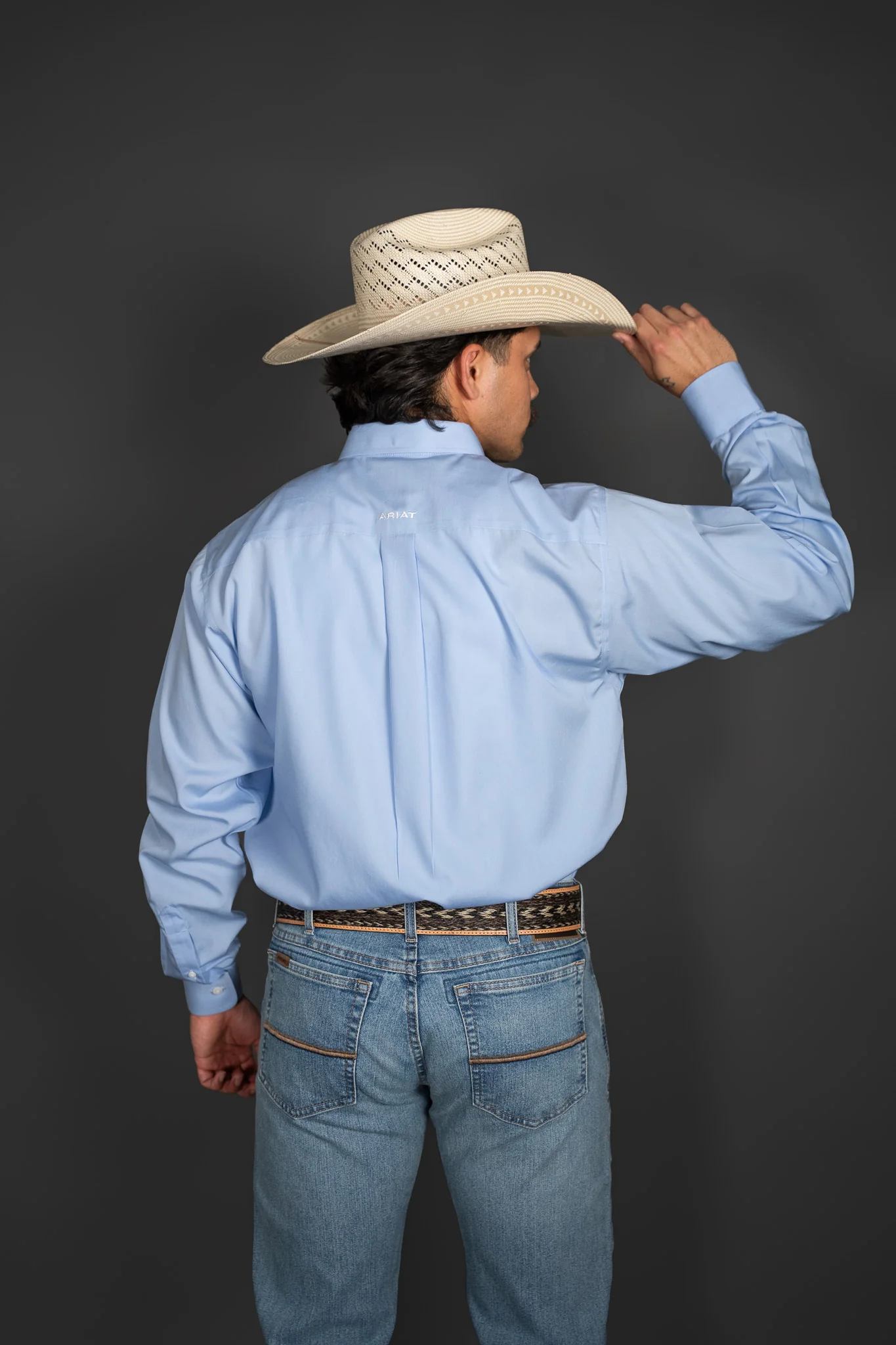 Ariat Wrinkle Free Solid Classic Fit Shirt - Image 5