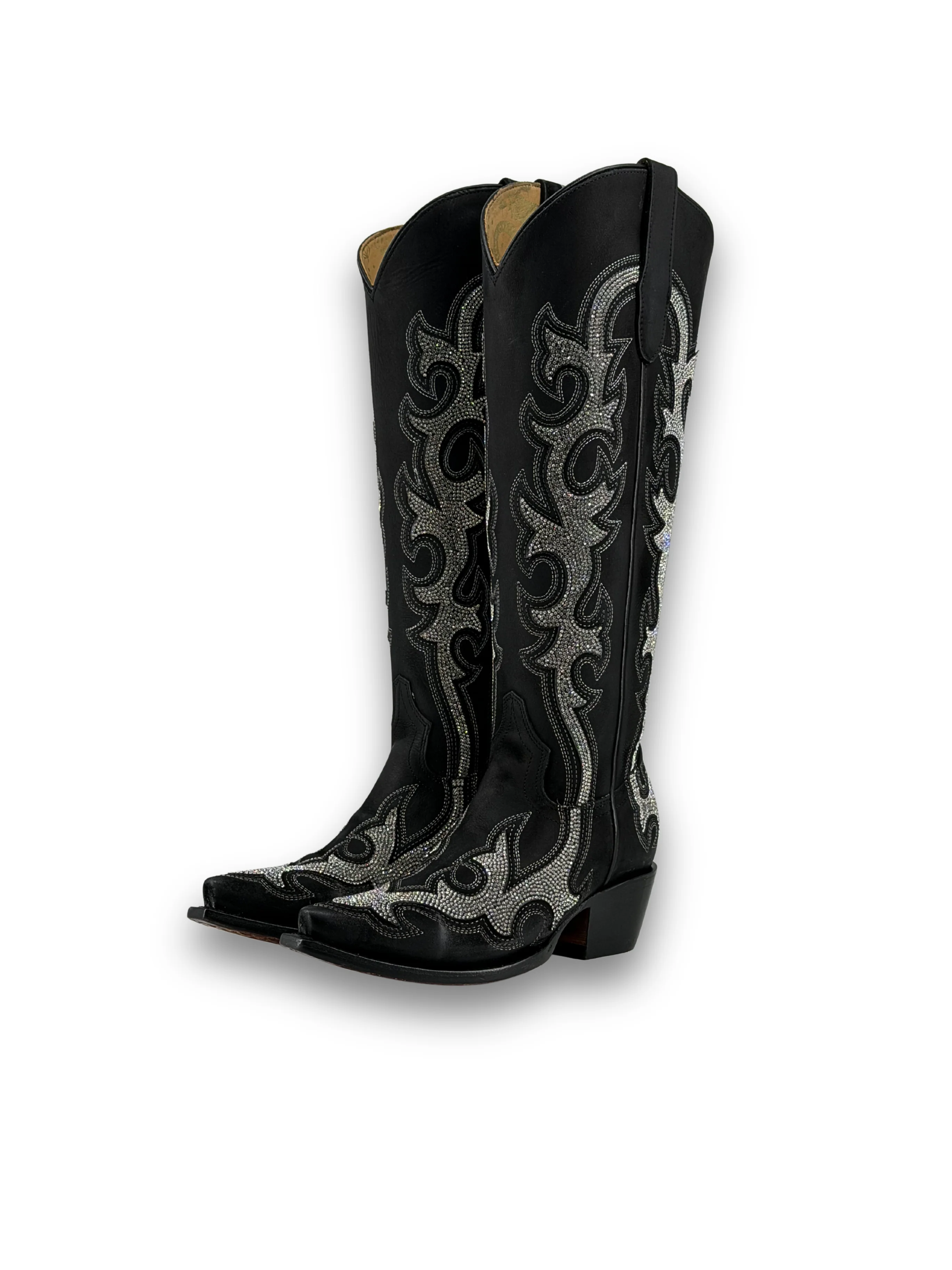 Azalea Nobuck Tall Snip Toe Cowgirl Boot
