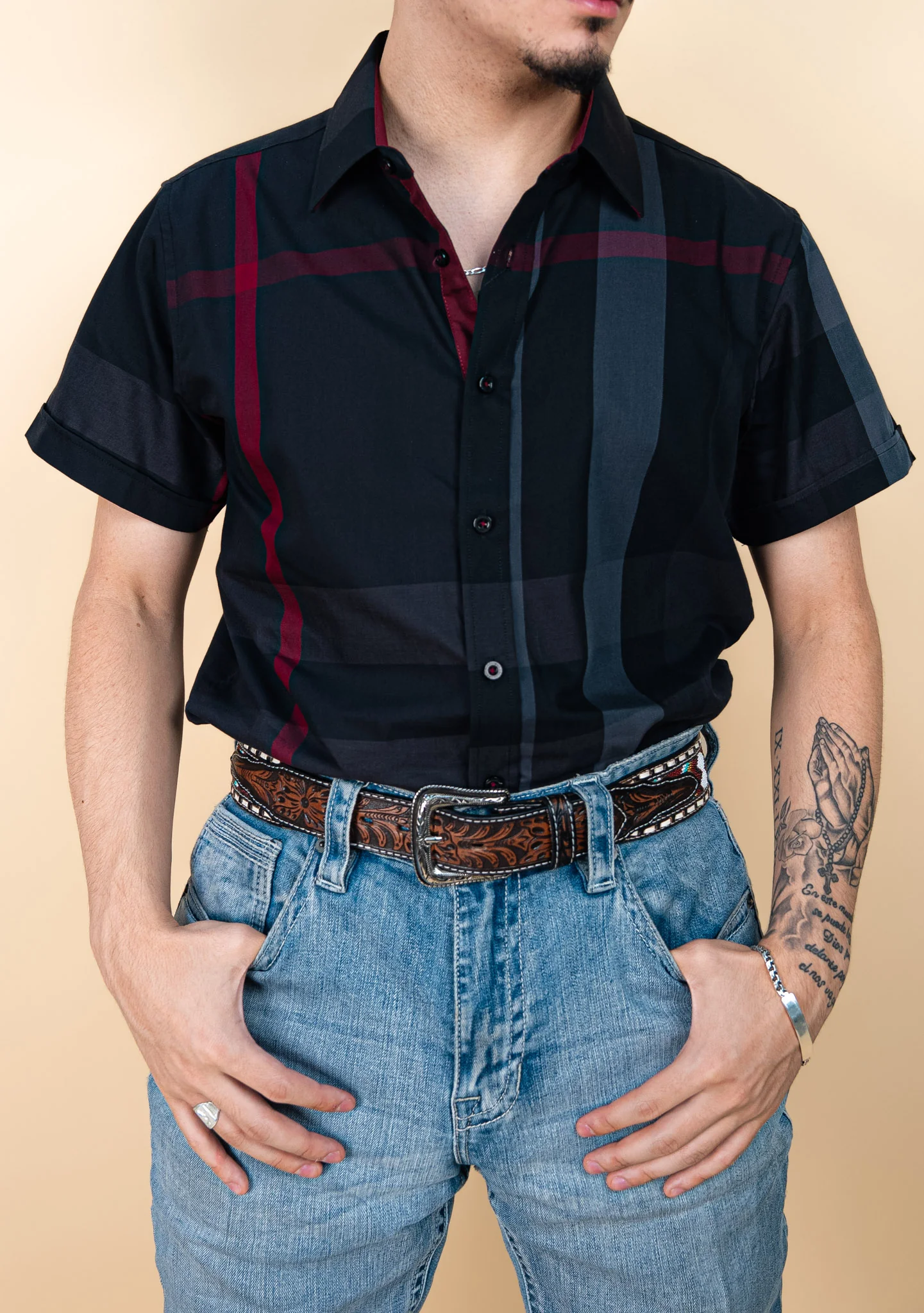 Baldelli Western Short Sleeve Dion Button-Up - Image 14