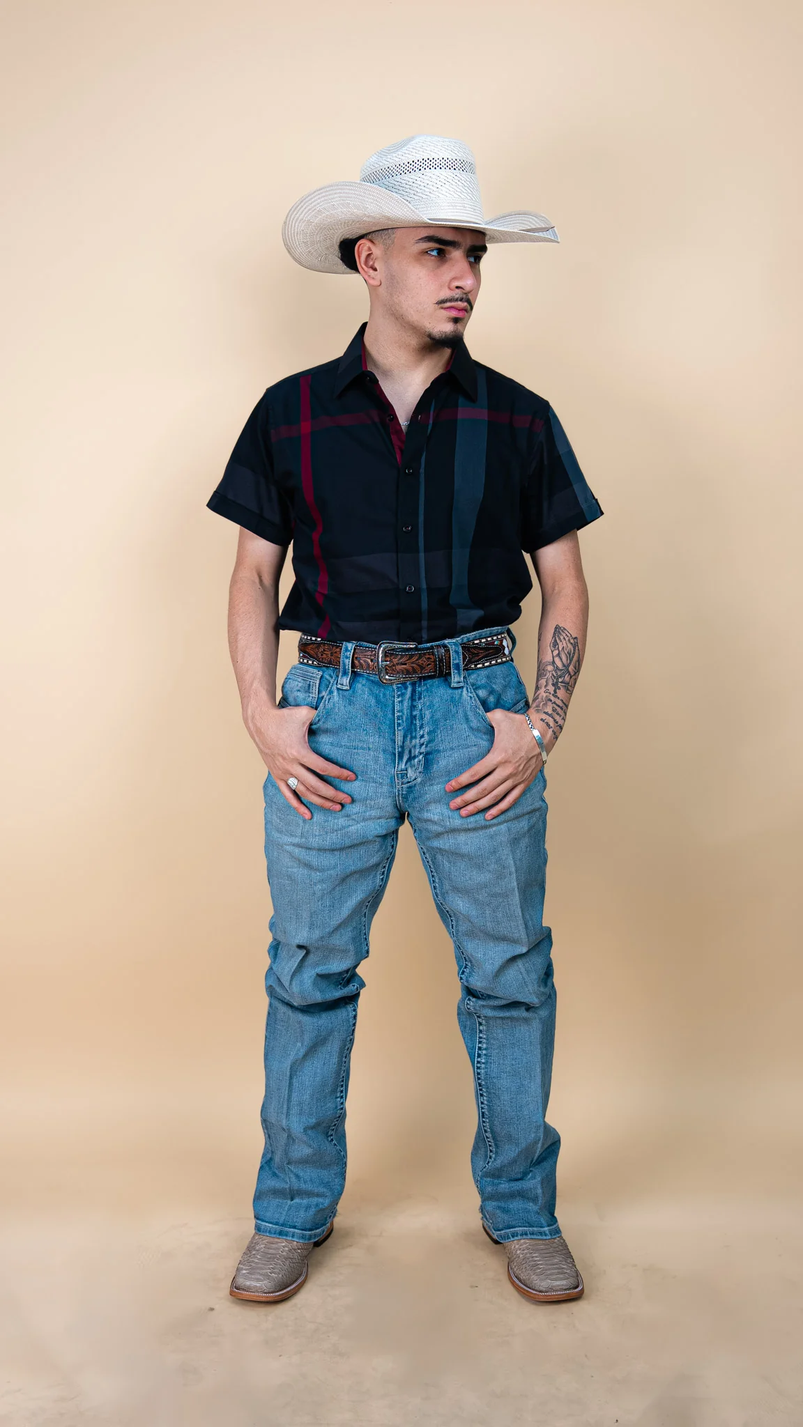 Baldelli Western Short Sleeve Dion Button-Up - Image 15