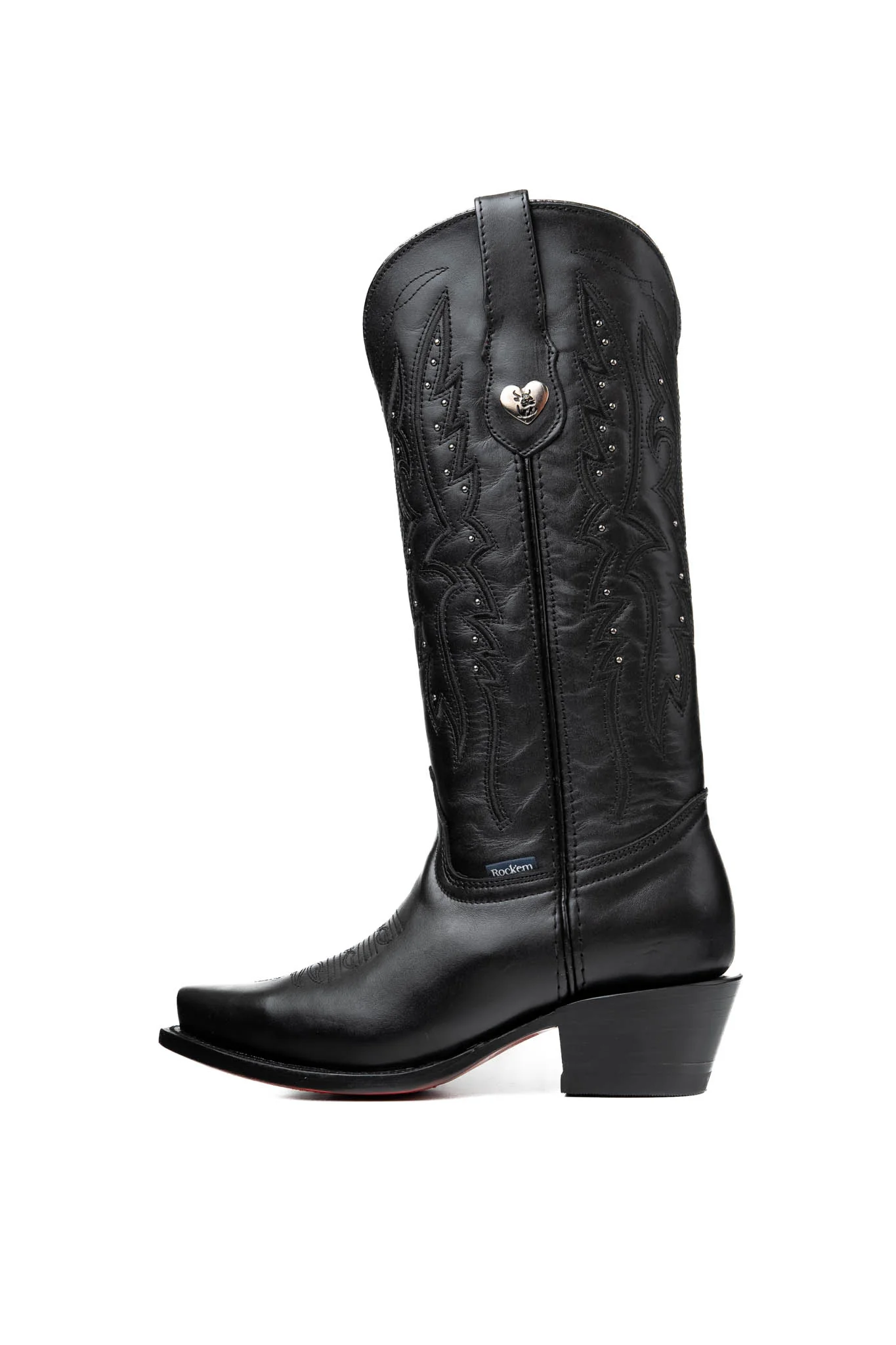 Beirut Alexa Red Bottom Midi Snip Toe Cowgirl Boot - Image 2