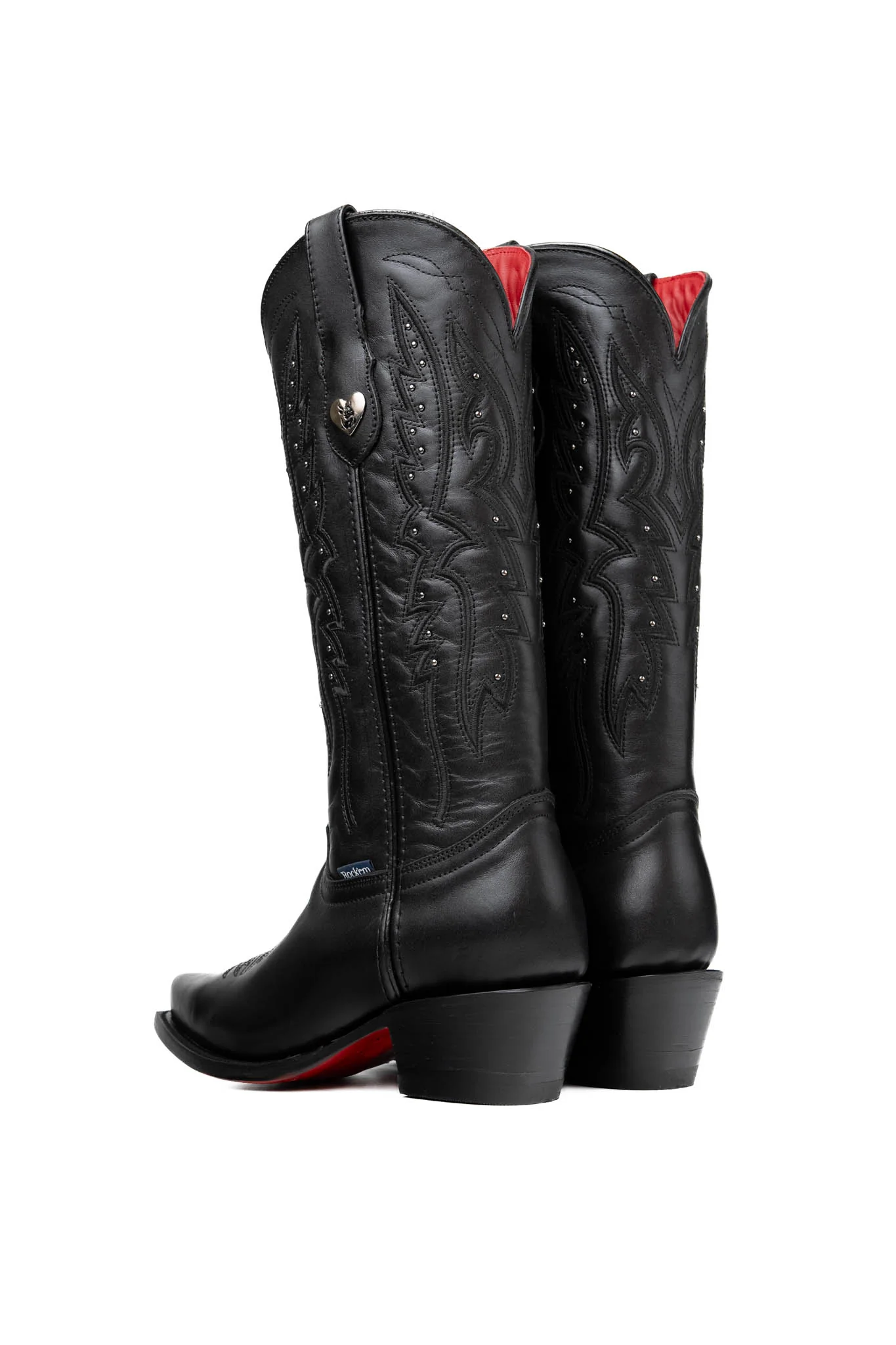Beirut Alexa Red Bottom Midi Snip Toe Cowgirl Boot - Image 3
