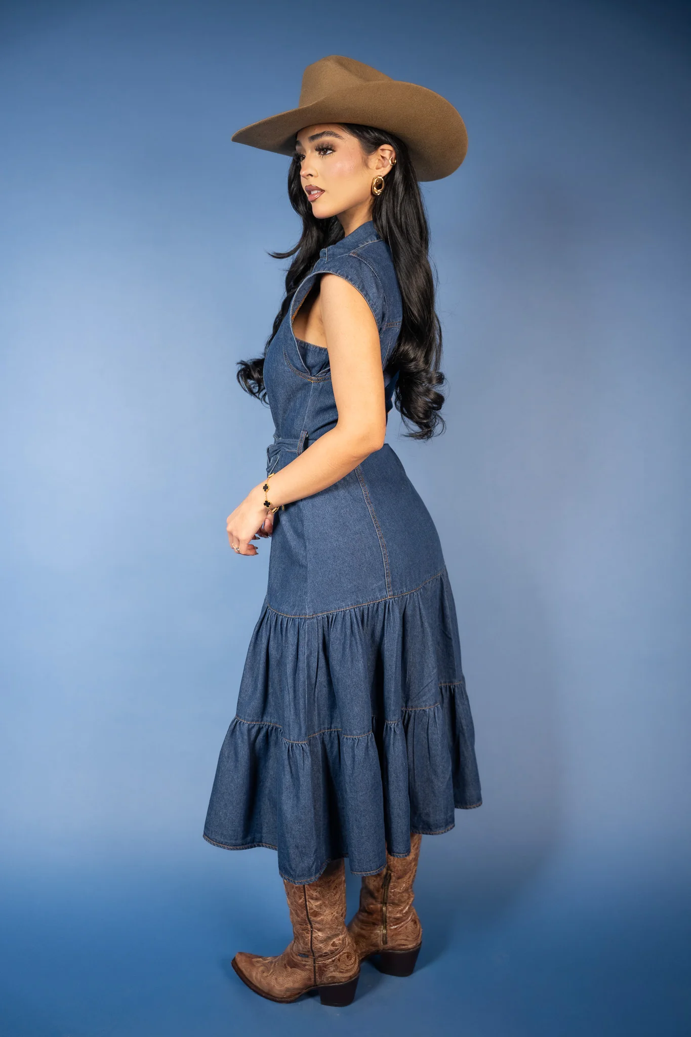 Betsy Denim Midi Shirtdress - Image 3
