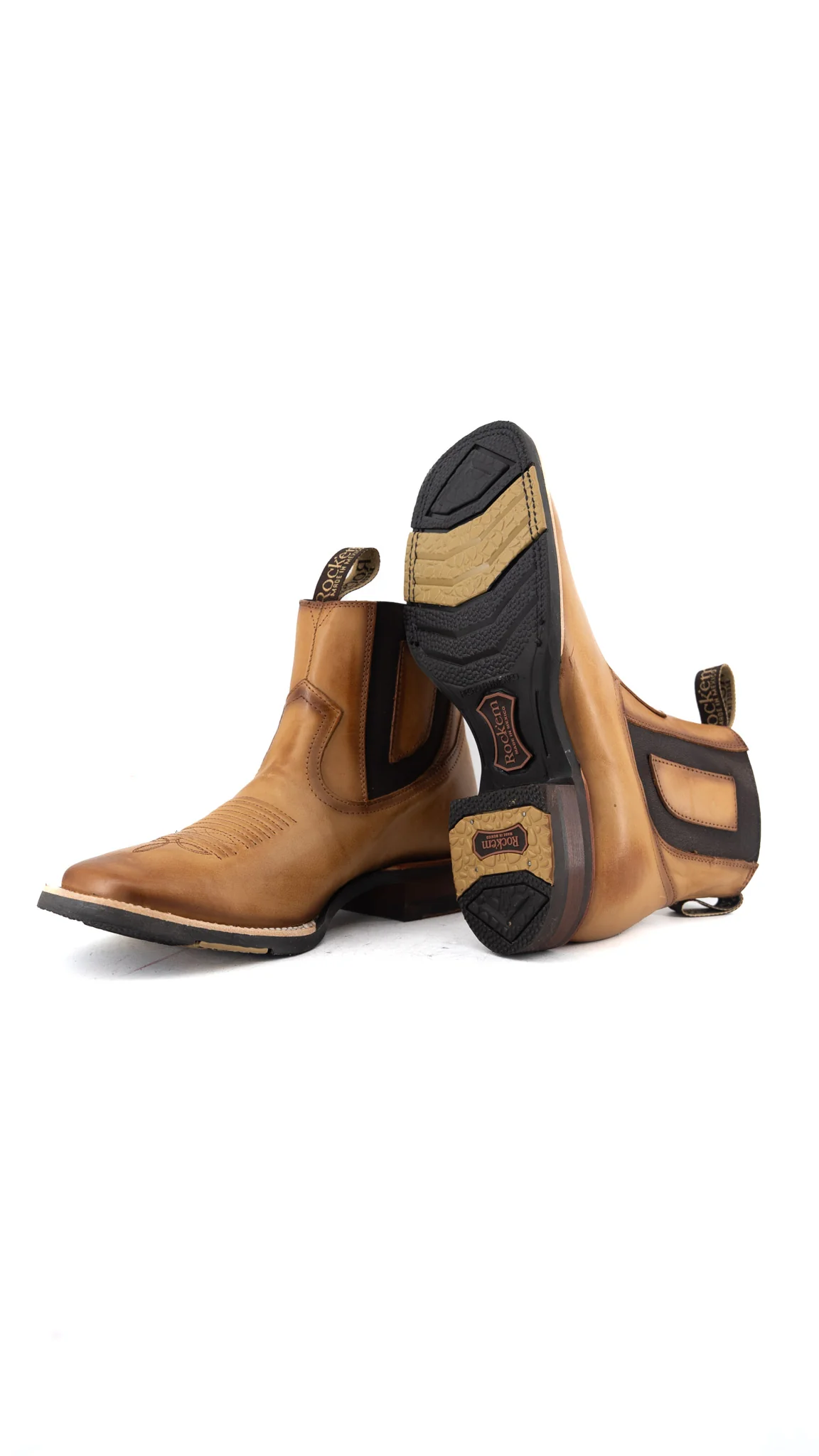 Bessero Rubber Decar Square Toe Men's Ankle Boot - Image 4
