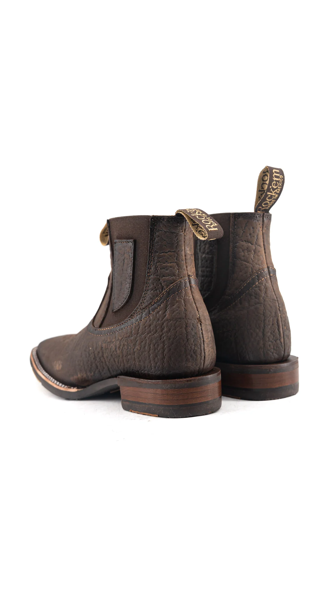 Bessero Rubber Elephant Square Toe Men's Ankle Boot - Image 3