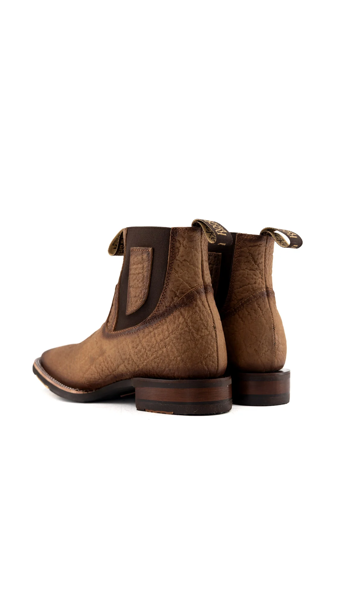 Bessero Rubber Elephant Square Toe Men's Ankle Boot - Image 8