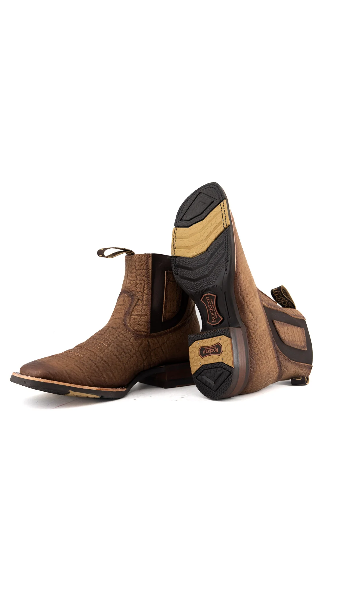 Bessero Rubber Elephant Square Toe Men's Ankle Boot - Image 9
