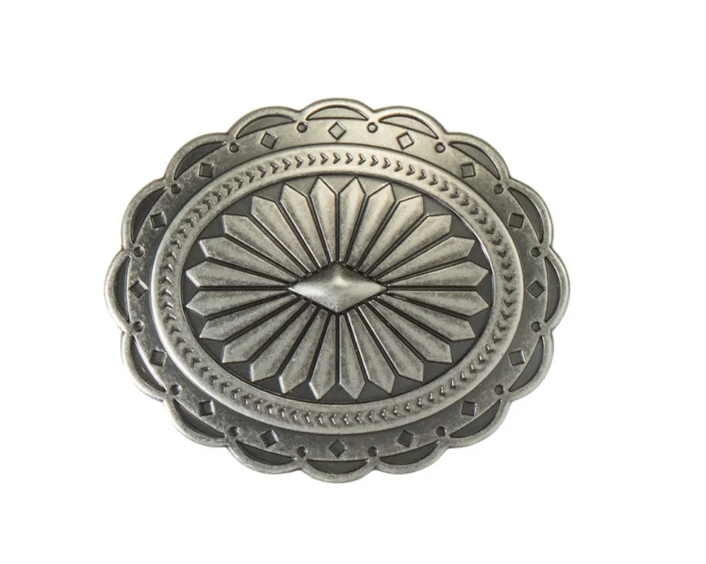 Blazin Roxx Oval Diamond Sunburst Belt Buckle
