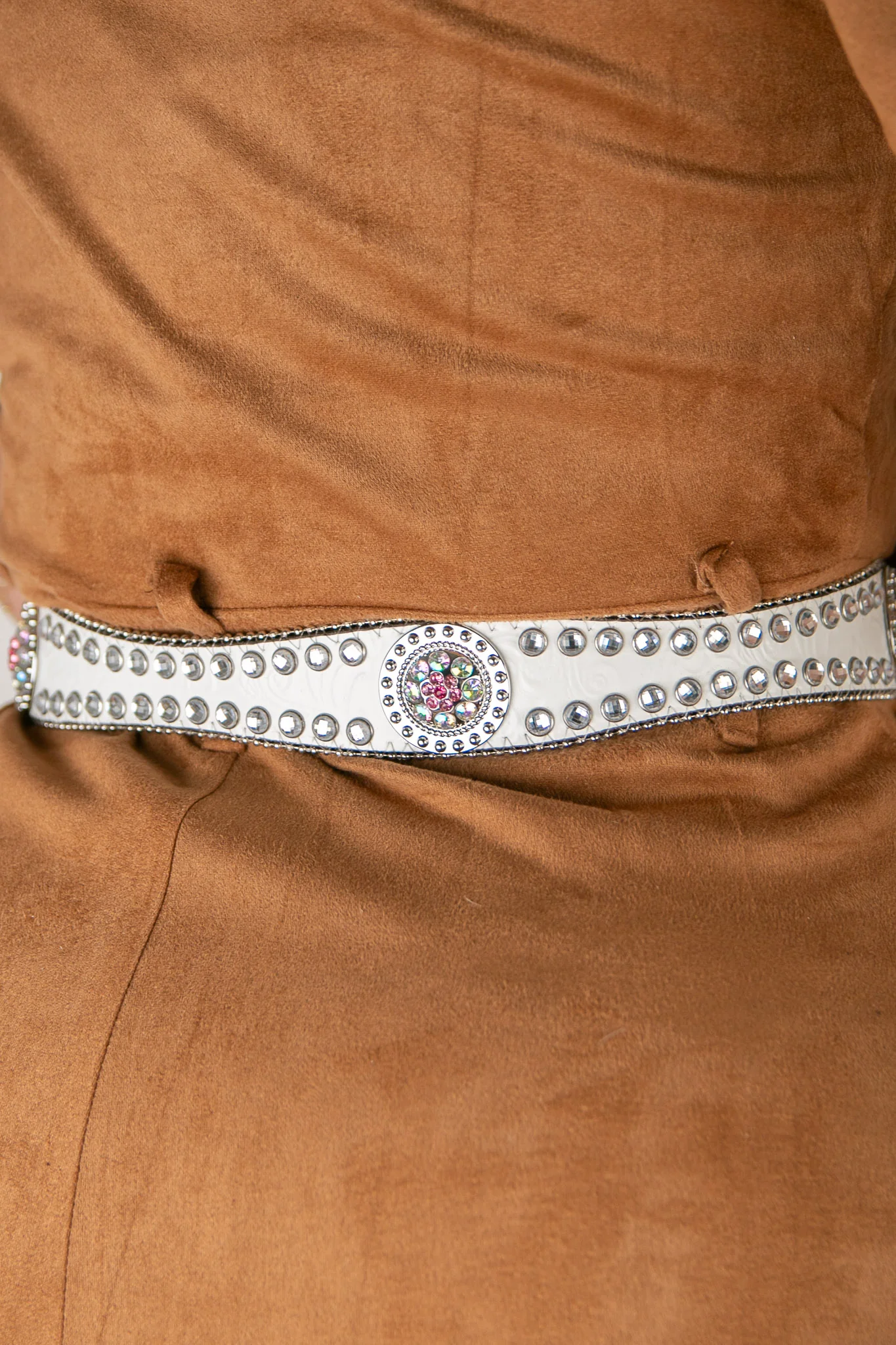 Blazin Roxx Rhinestone Lined Concho Cowgirl Belt - Image 10