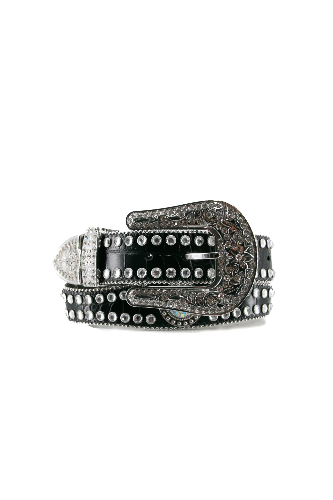 Blazin Roxx Rhinestone Lined Concho Cowgirl Belt - Image 13