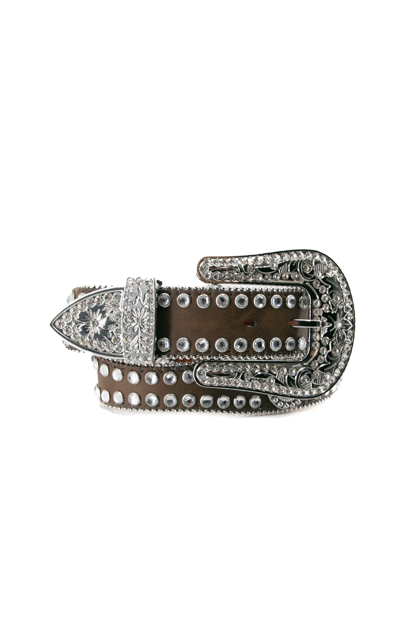 Blazin Roxx Rhinestone Lined Concho Cowgirl Belt - Image 2