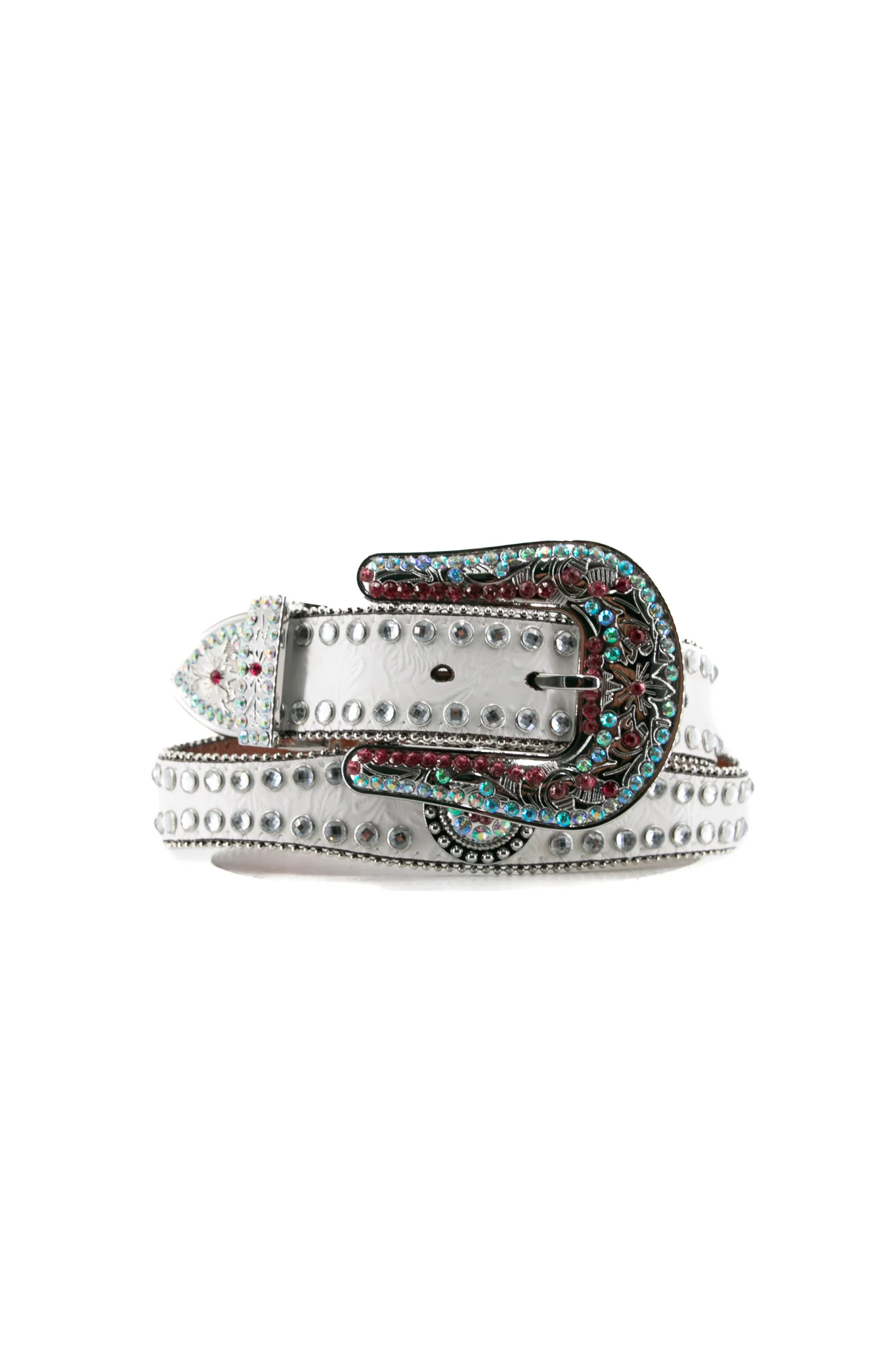 Blazin Roxx Rhinestone Lined Concho Cowgirl Belt - Image 6