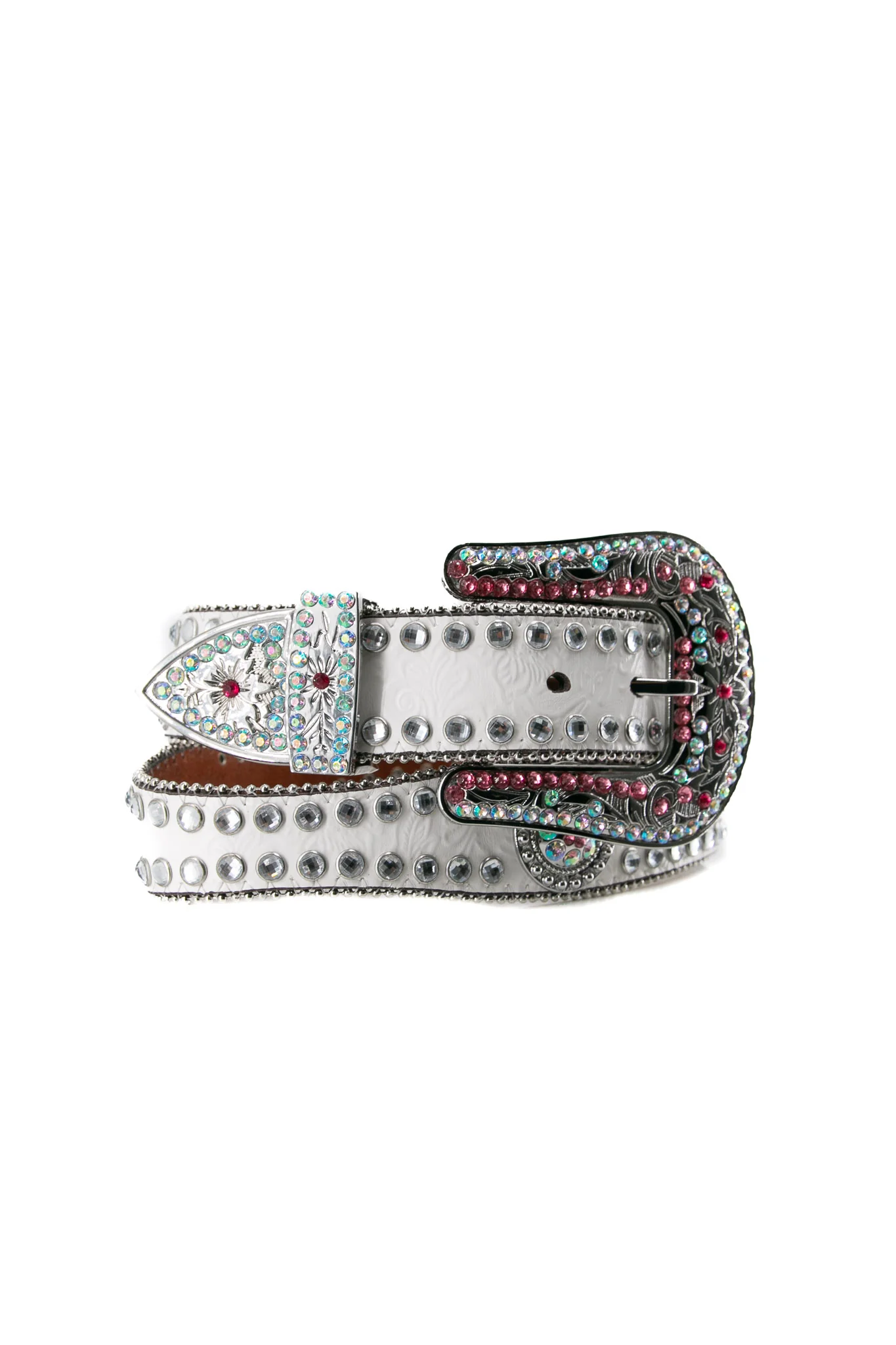 Blazin Roxx Rhinestone Lined Concho Cowgirl Belt - Image 7