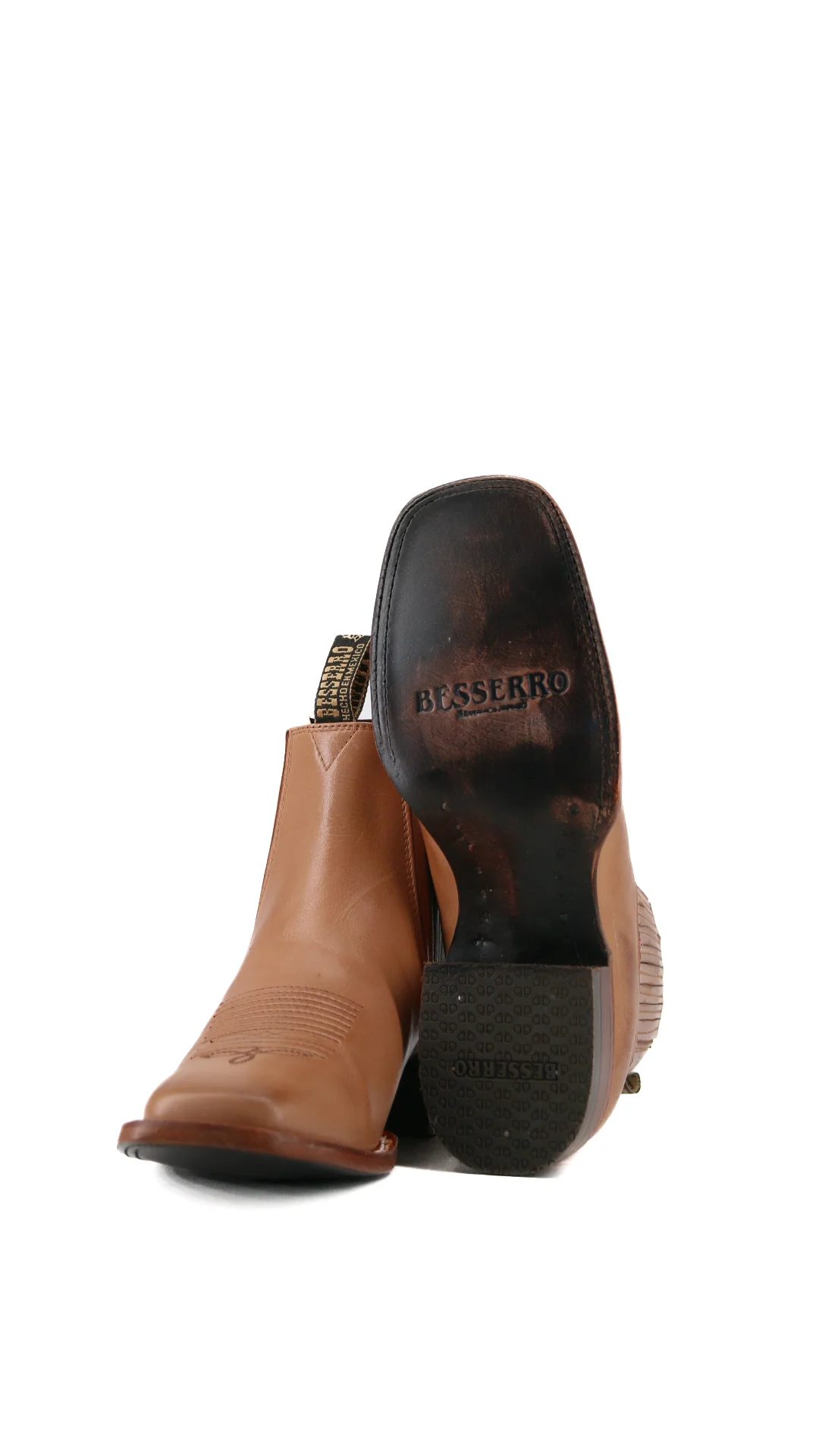 Bessero Leather Men's Square Toe Ankle Boot - Image 3