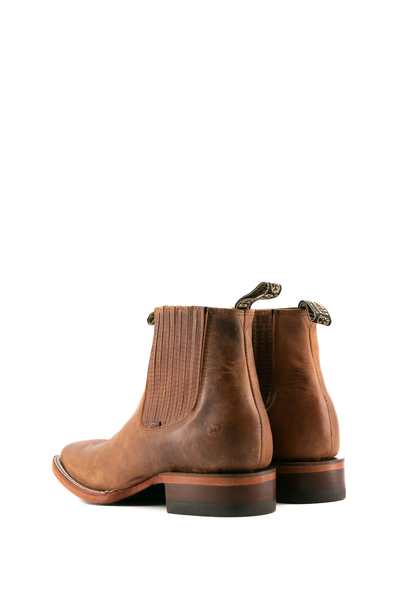 Bessero Leather Grysly Brown Square Toe Men's Ankle Boot - Image 3