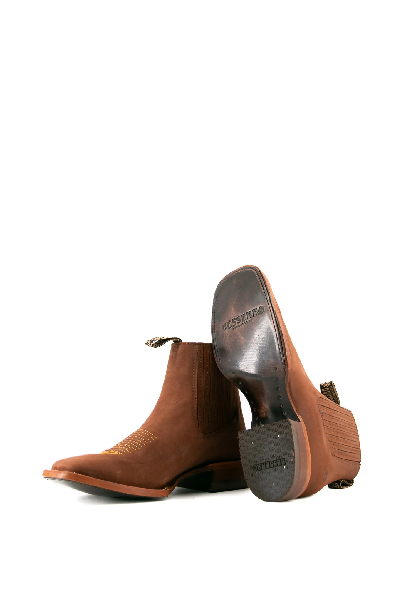 Bessero Leather Nobuck Square Toe Men's Ankle Boot - Image 14