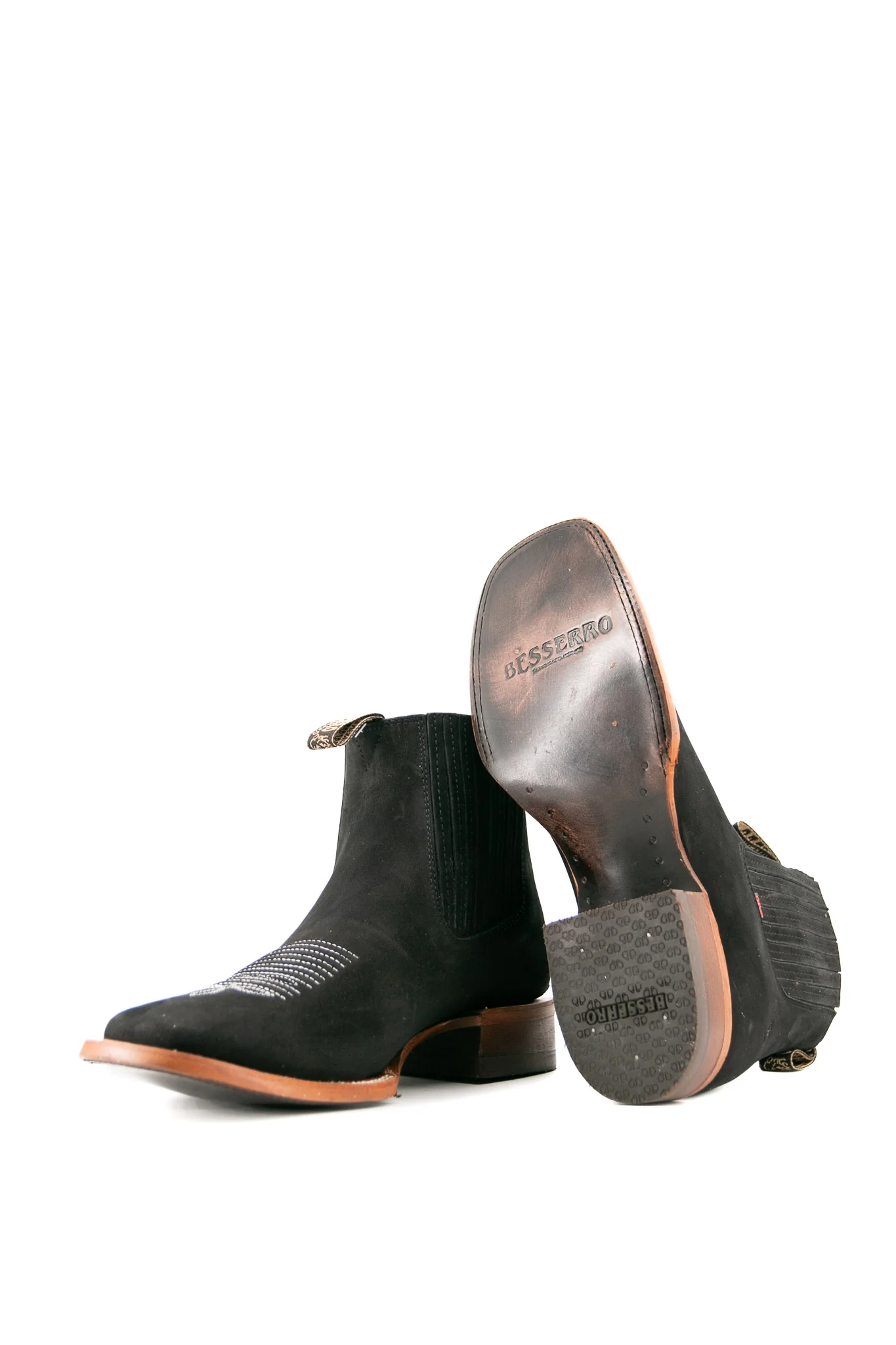 Bessero Leather Nobuck Square Toe Men's Ankle Boot - Image 19