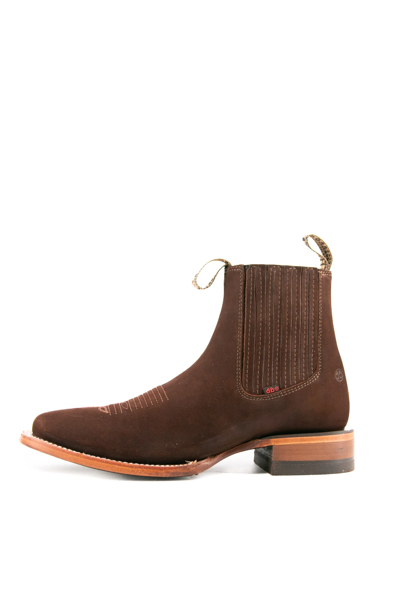 Bessero Leather Nobuck Square Toe Men's Ankle Boot - Image 22