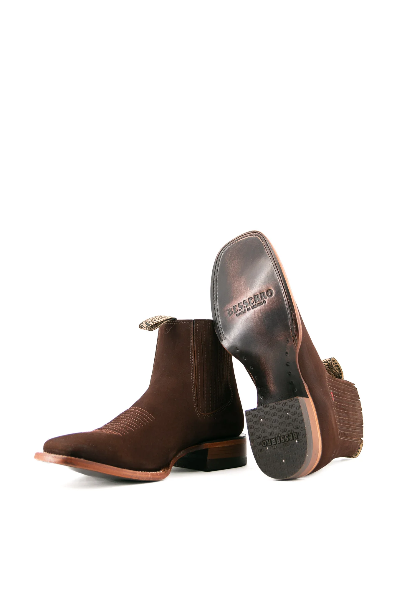 Bessero Leather Nobuck Square Toe Men's Ankle Boot - Image 24