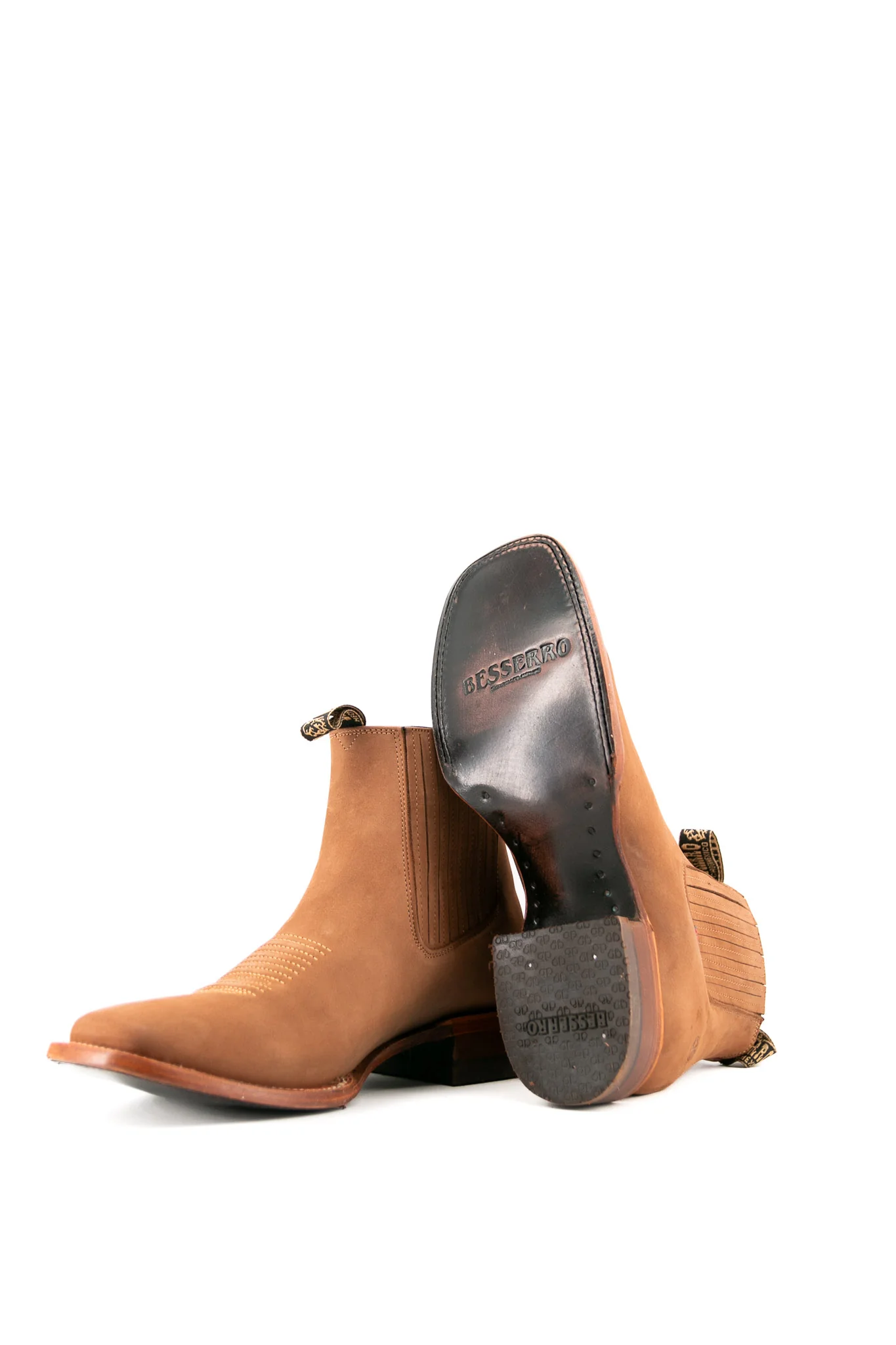 Bessero Leather Nobuck Square Toe Men's Ankle Boot - Image 29