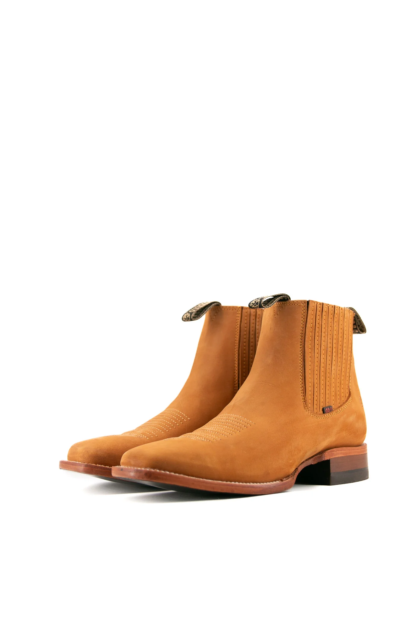 Bessero Leather Nobuck Square Toe Men's Ankle Boot - Image 6