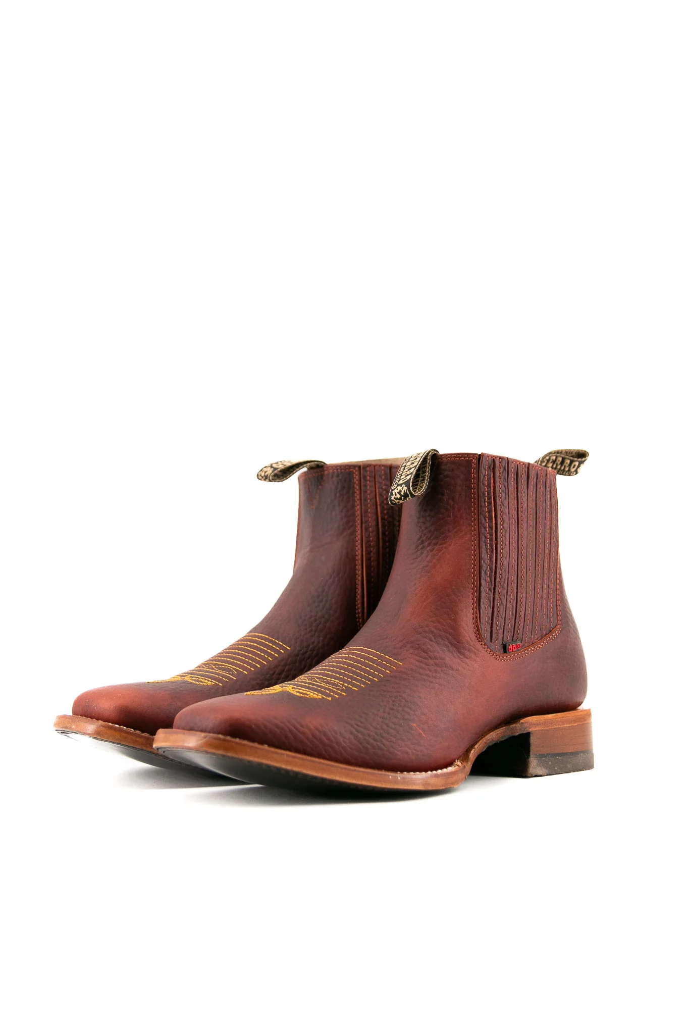 Bessero Leather Rhino Square Toe Men's Ankle Boot - Image 11