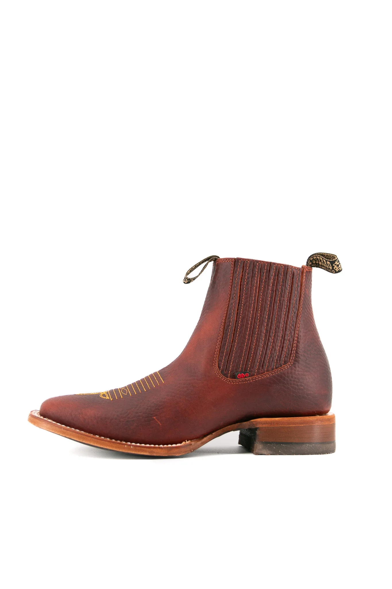 Bessero Leather Rhino Square Toe Men's Ankle Boot - Image 12