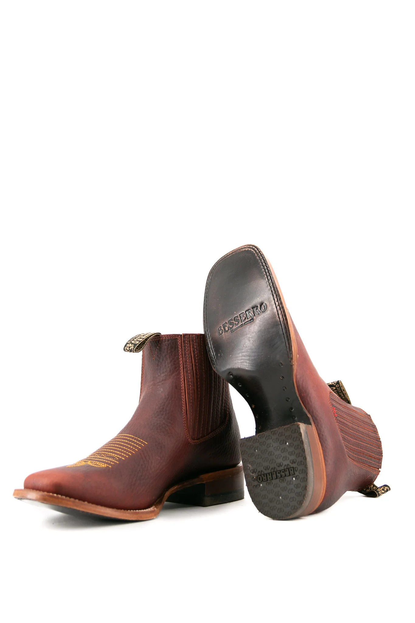 Bessero Leather Rhino Square Toe Men's Ankle Boot - Image 14