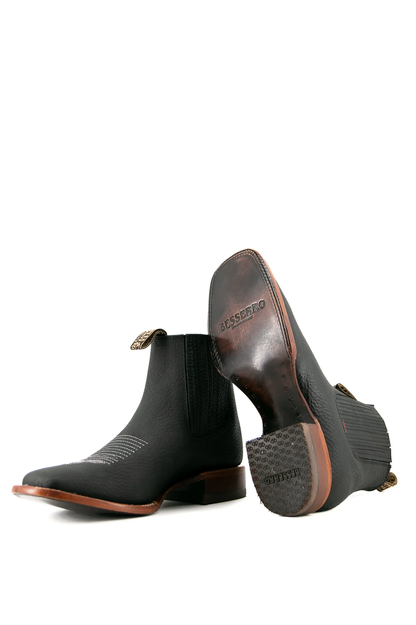 Bessero Leather Rhino Square Toe Men's Ankle Boot - Image 19