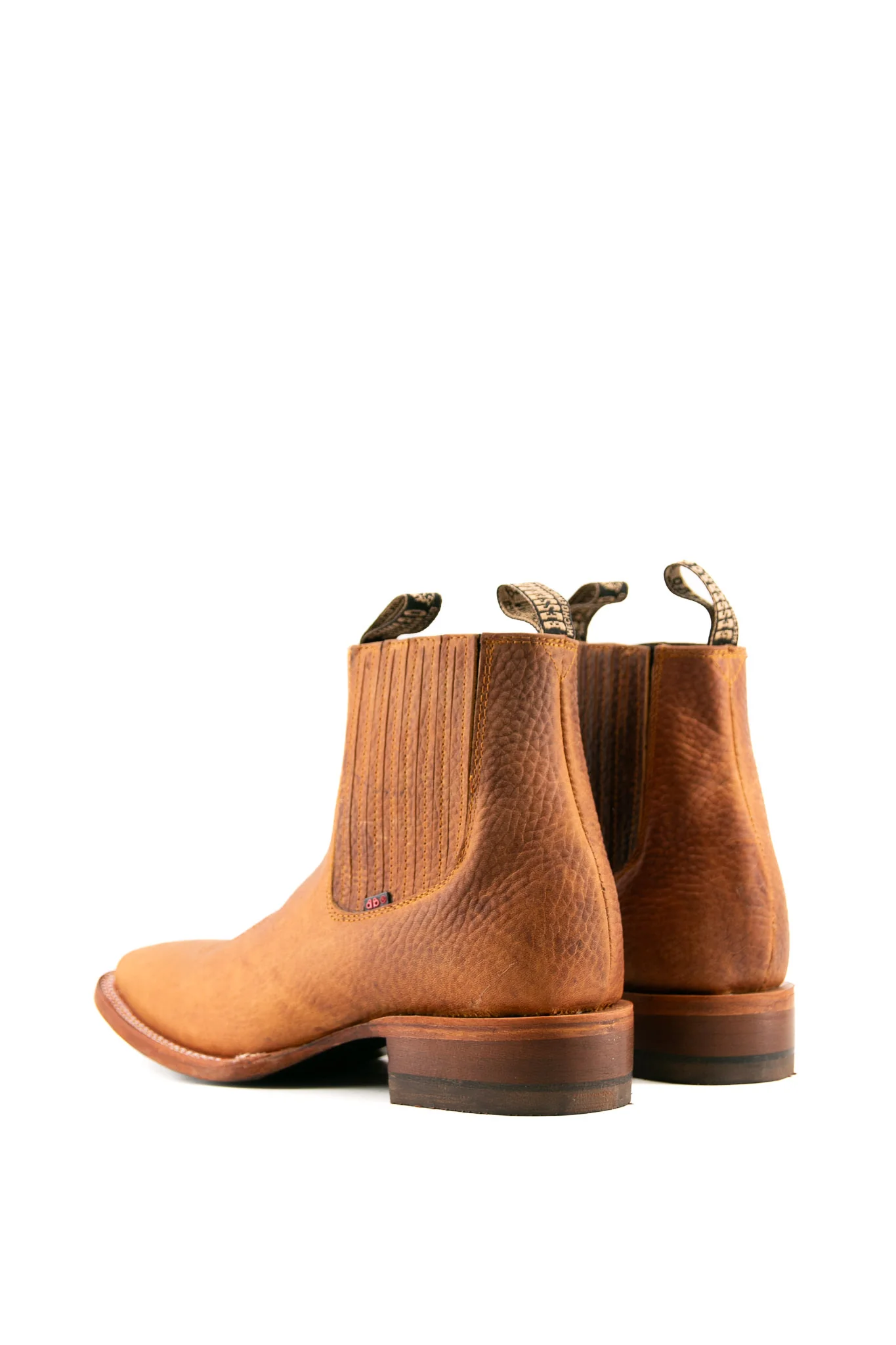 Bessero Leather Rhino Square Toe Men's Ankle Boot - Image 3