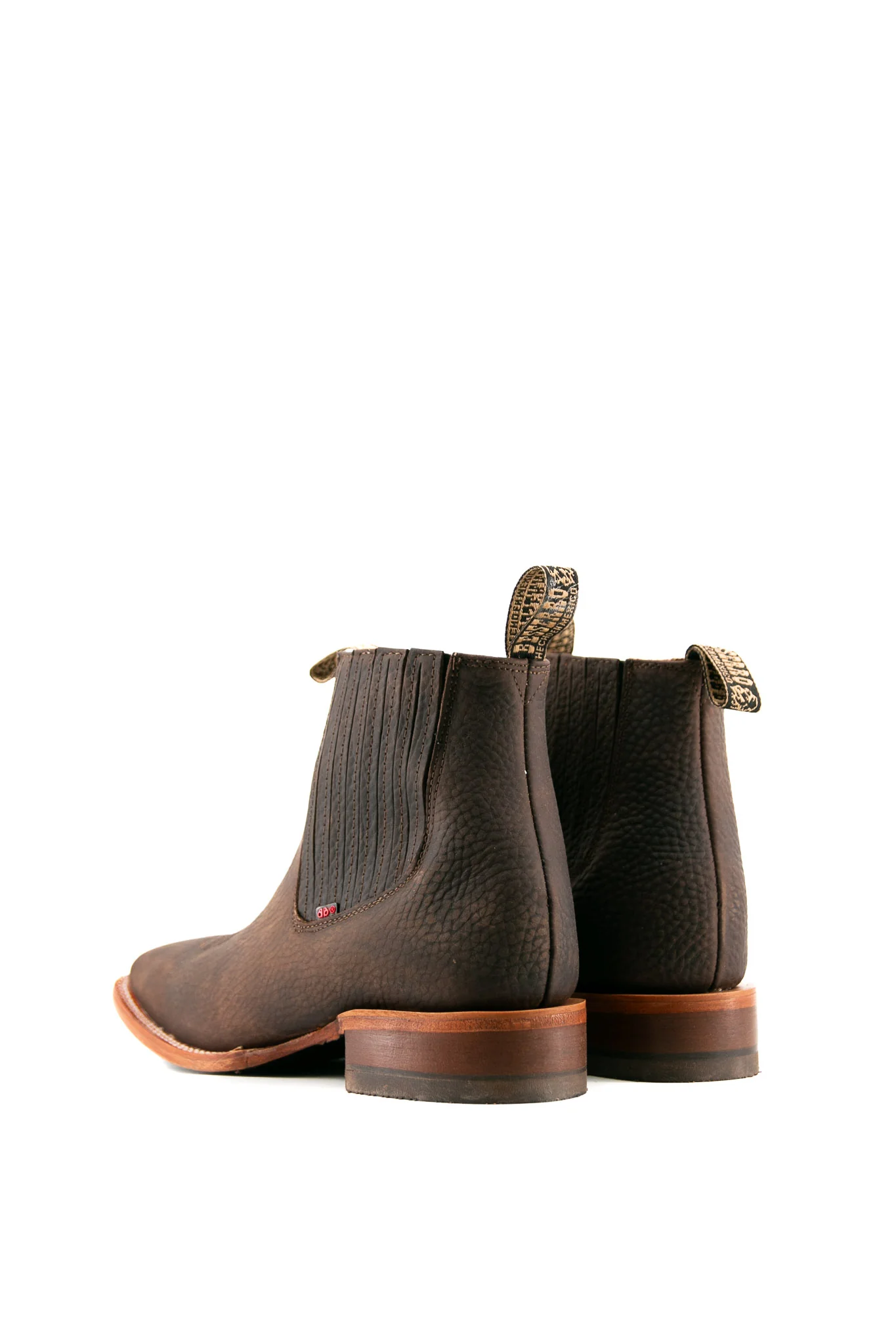 Bessero Leather Rhino Square Toe Men's Ankle Boot - Image 8