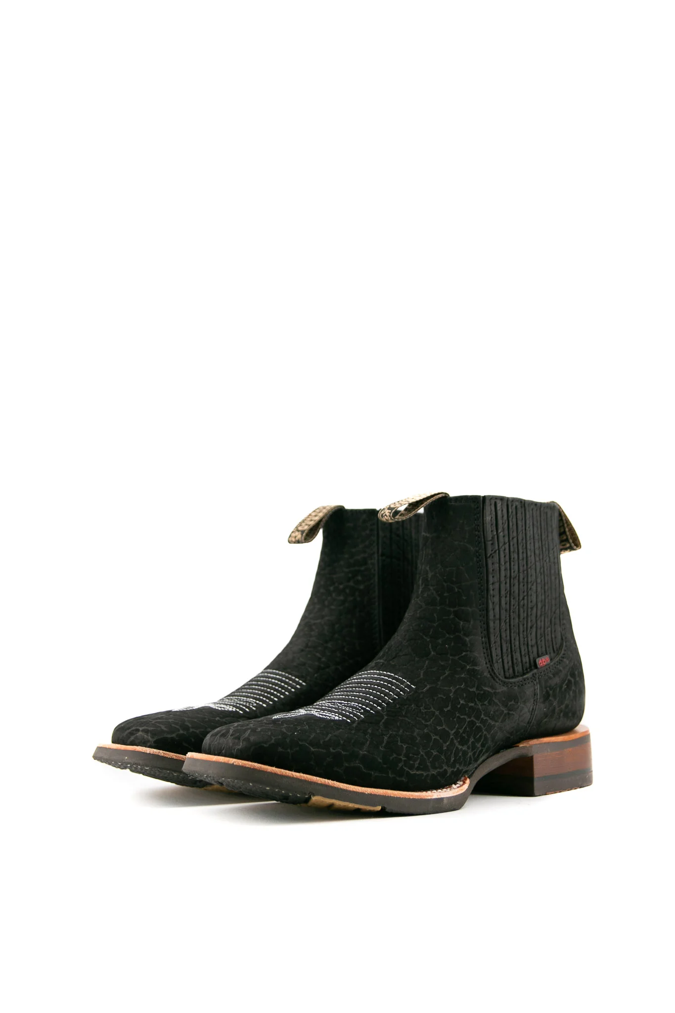Bessero Rubber Bull Neck Square Toe Men's Ankle Boot - Image 11