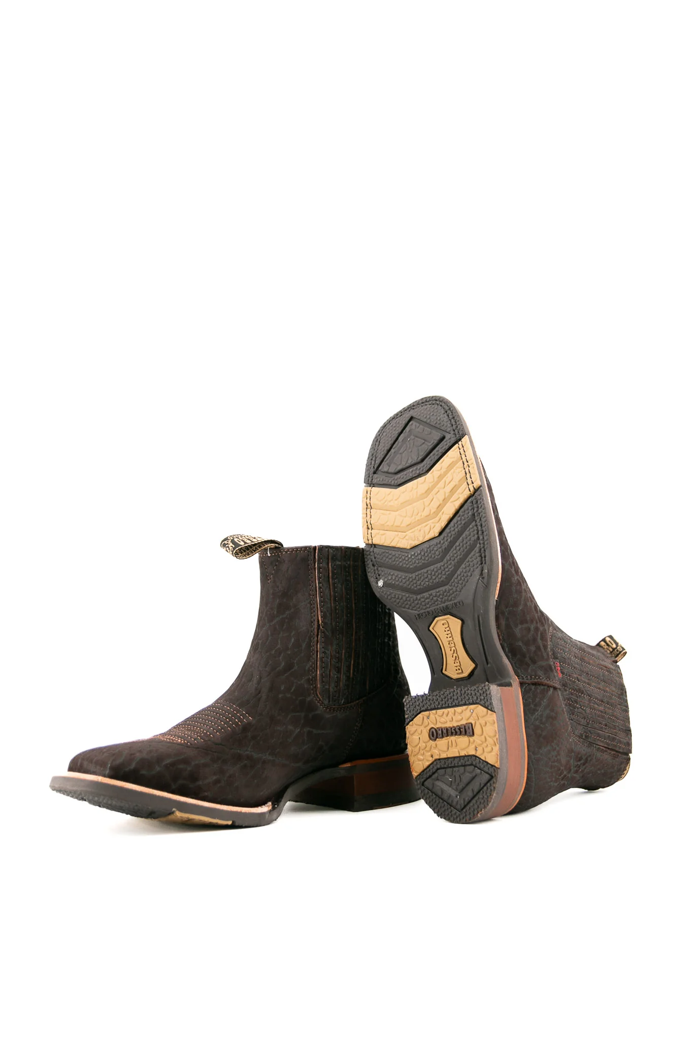 Bessero Rubber Bull Neck Square Toe Men's Ankle Boot - Image 4