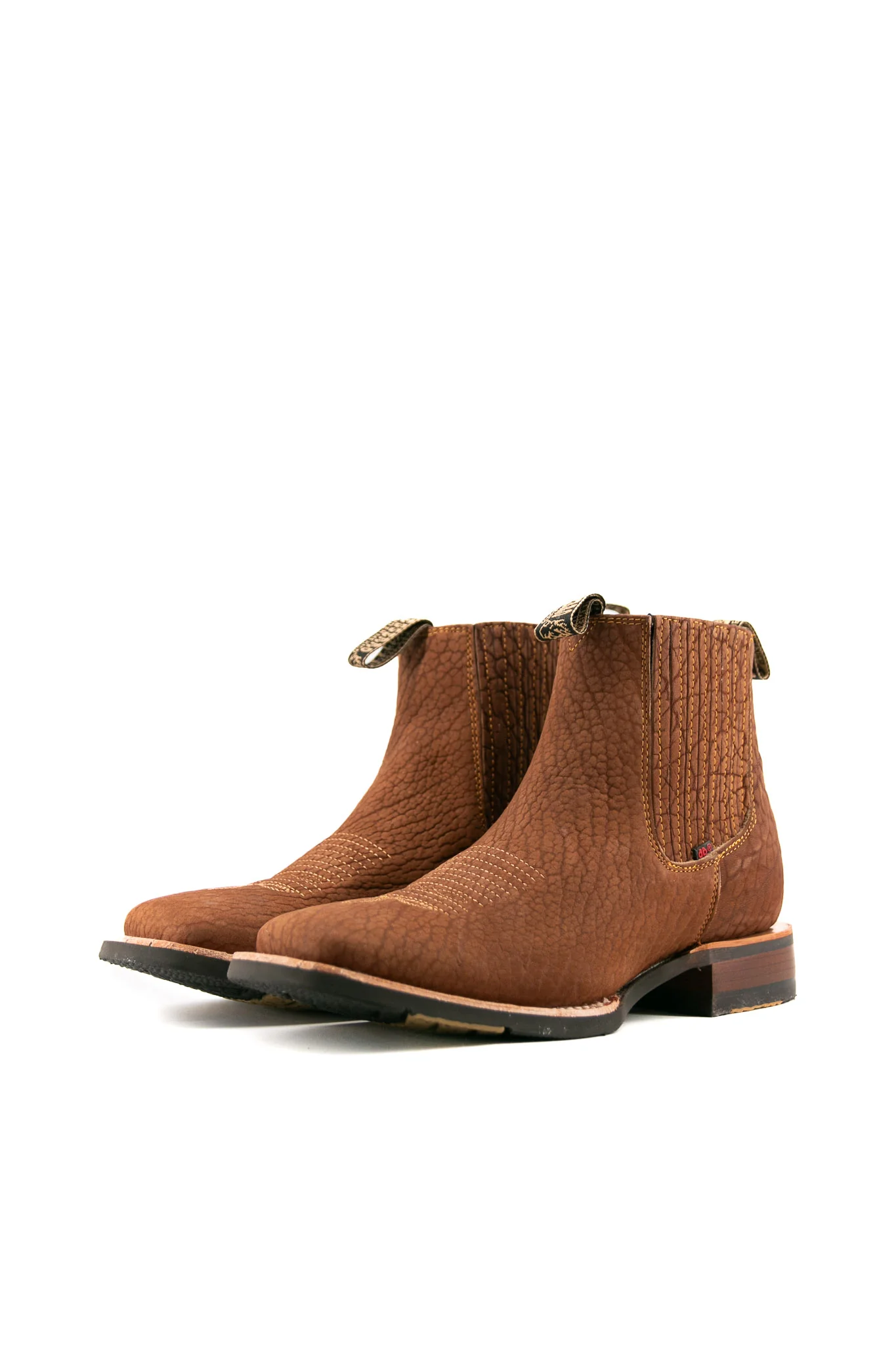 Bessero Rubber Bull Neck Square Toe Men's Ankle Boot - Image 6