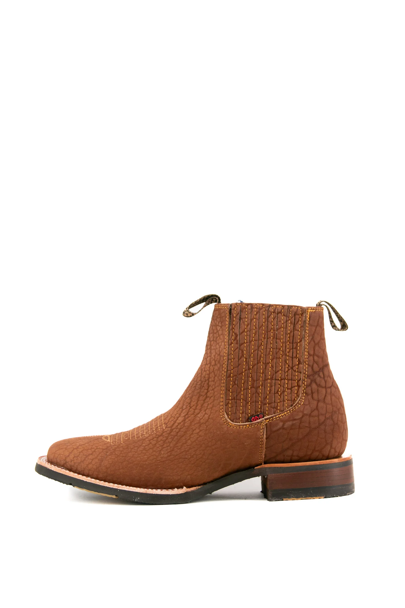 Bessero Rubber Bull Neck Square Toe Men's Ankle Boot - Image 7