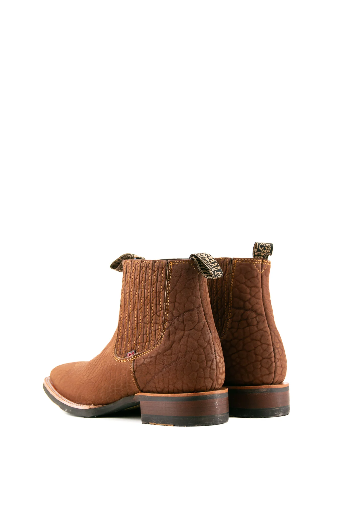 Bessero Rubber Bull Neck Square Toe Men's Ankle Boot - Image 8