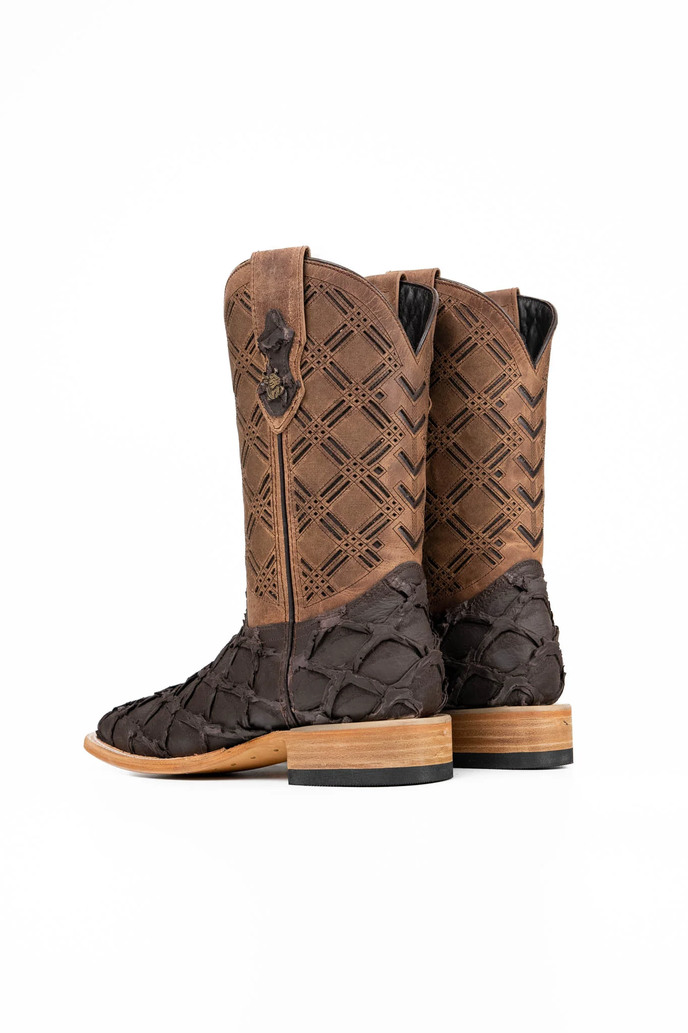 Bradley Matte Pirarucu Square Toe Cowboy Boot - Image 3