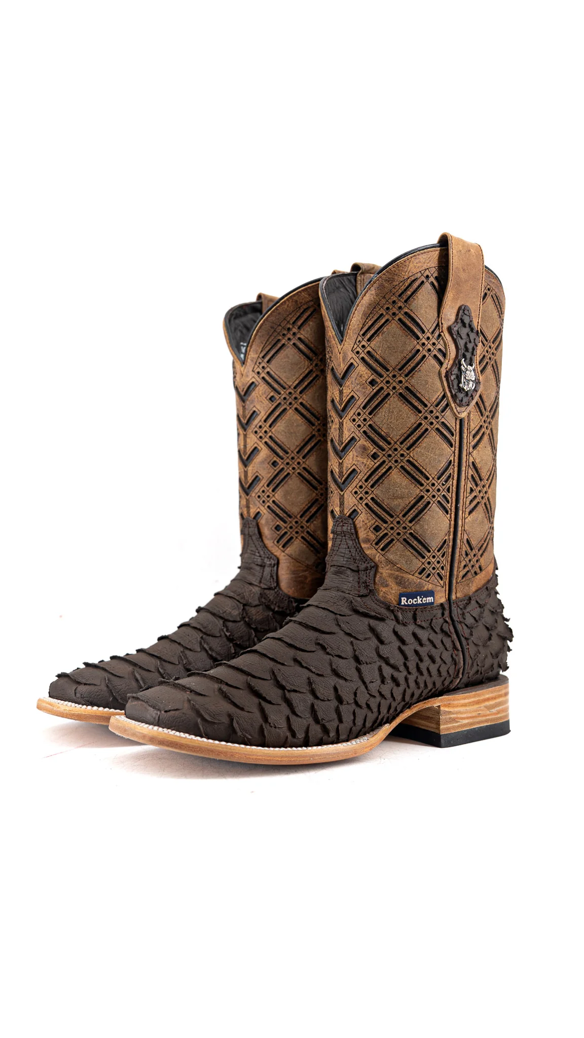 Bradley Matte Python Square Toe Cowboy Boot - Image 12