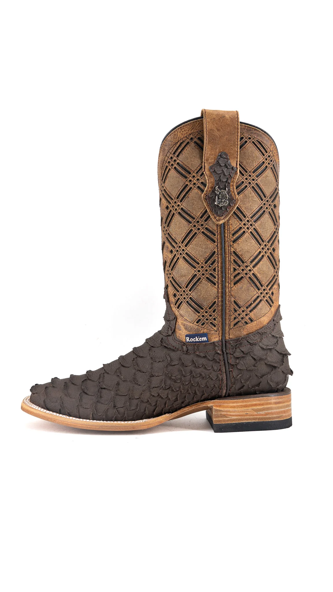 Bradley Matte Python Square Toe Cowboy Boot - Image 13