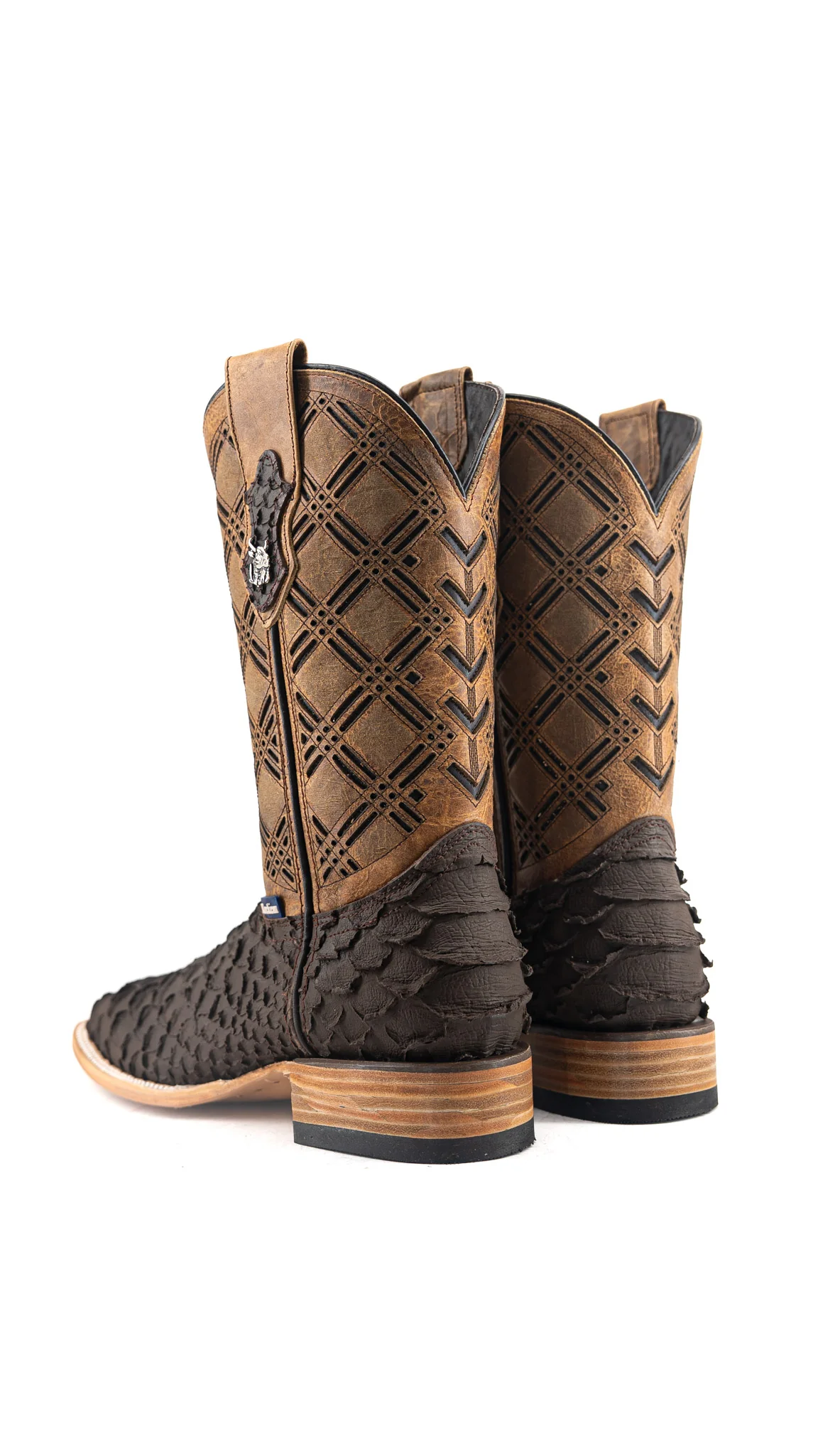 Bradley Matte Python Square Toe Cowboy Boot - Image 14