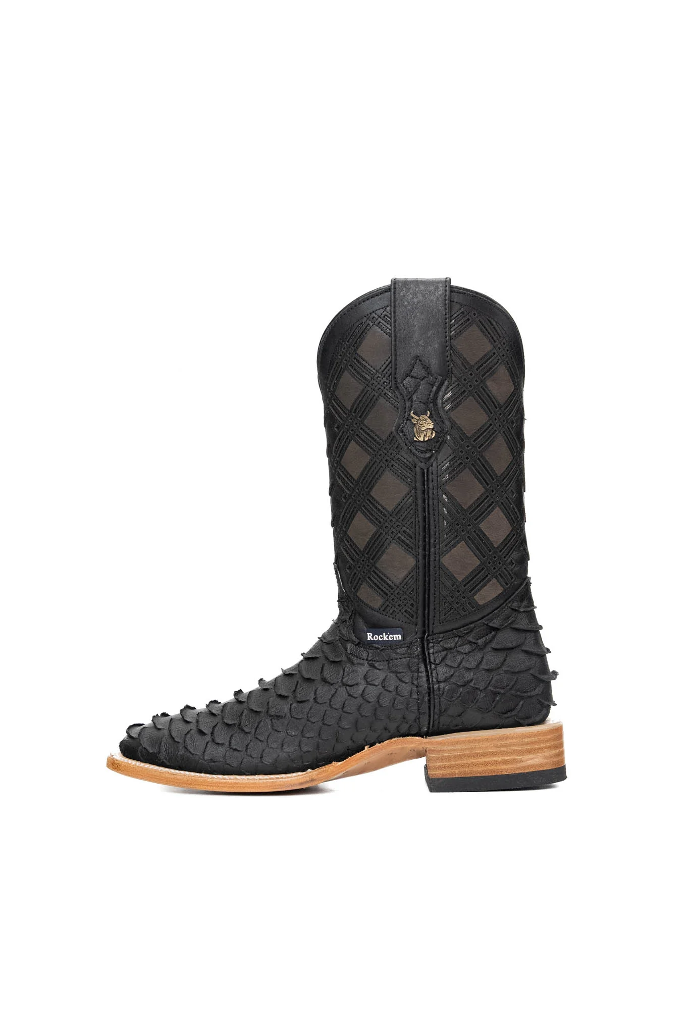 Bradley Matte Python Square Toe Cowboy Boot - Image 2